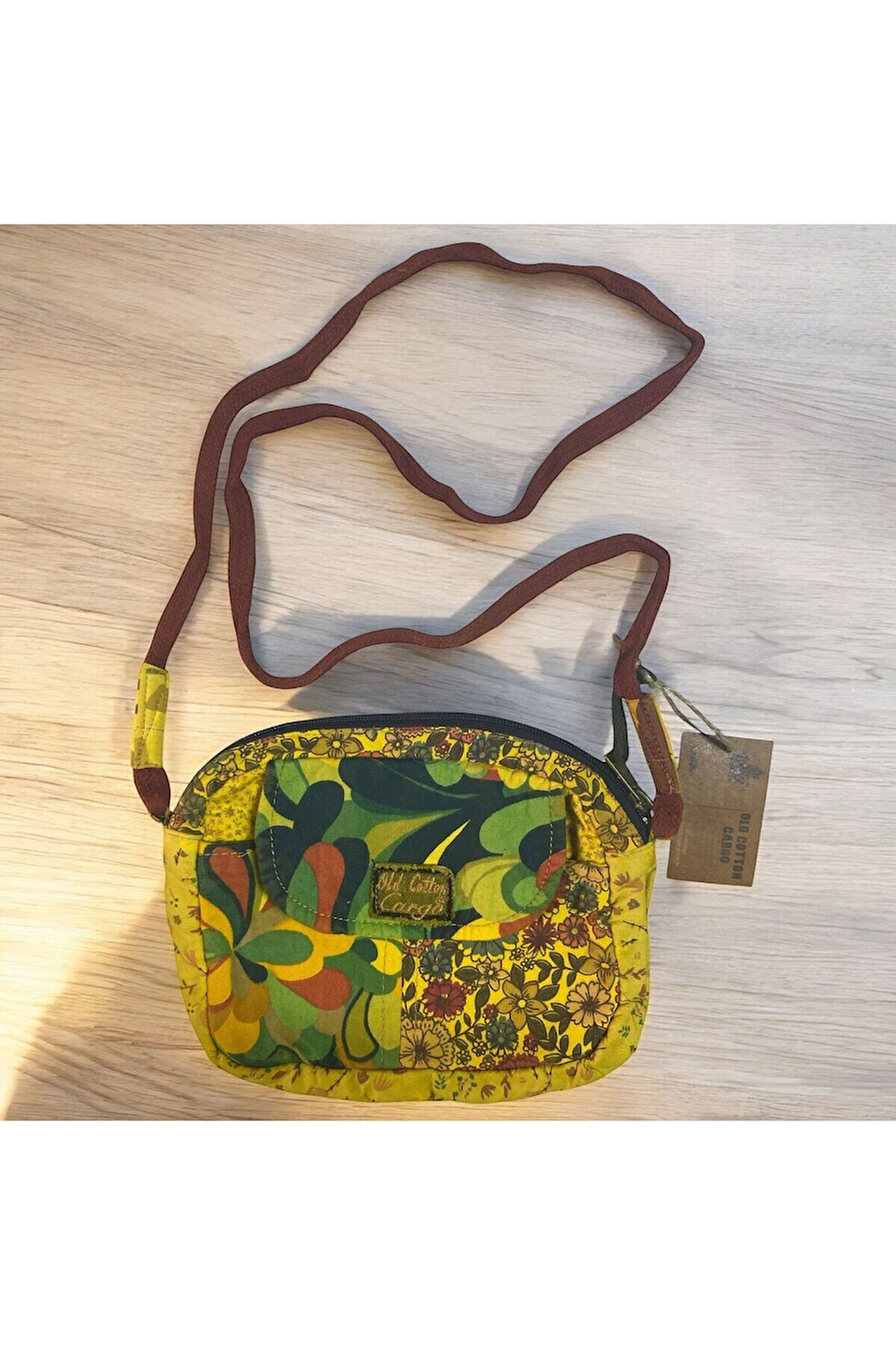 Vintage Salaş Renkli Küçük Boy Uzun Askılı Günlük Çapraz Postacı Omuz Çantası 22 cm x 15 cm