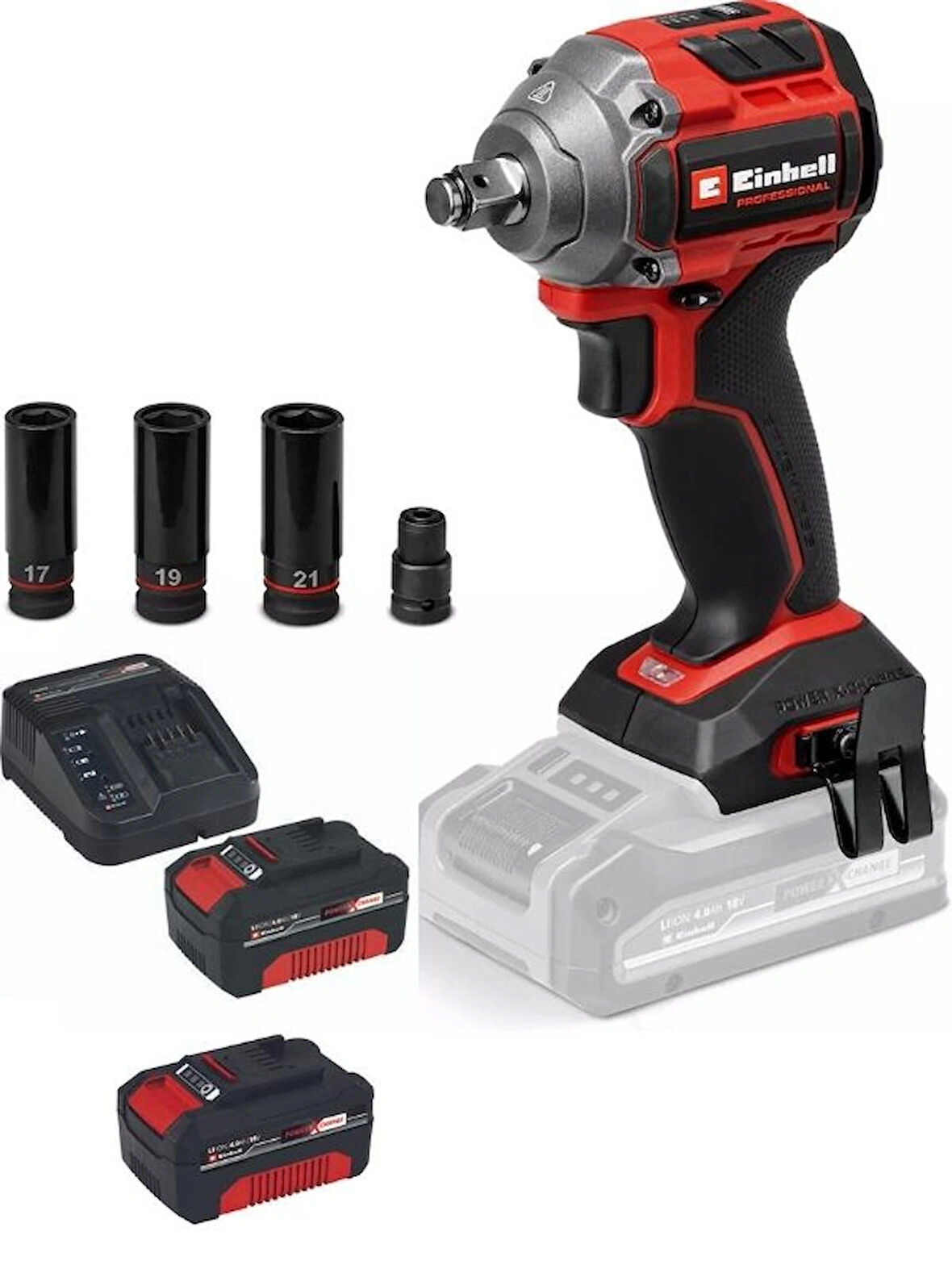 Einhell TP-CW 18/260-C Li BL 2x4.0ah PROFESSIONAL Akülü Darbeli Kömürsüz Vidalama 