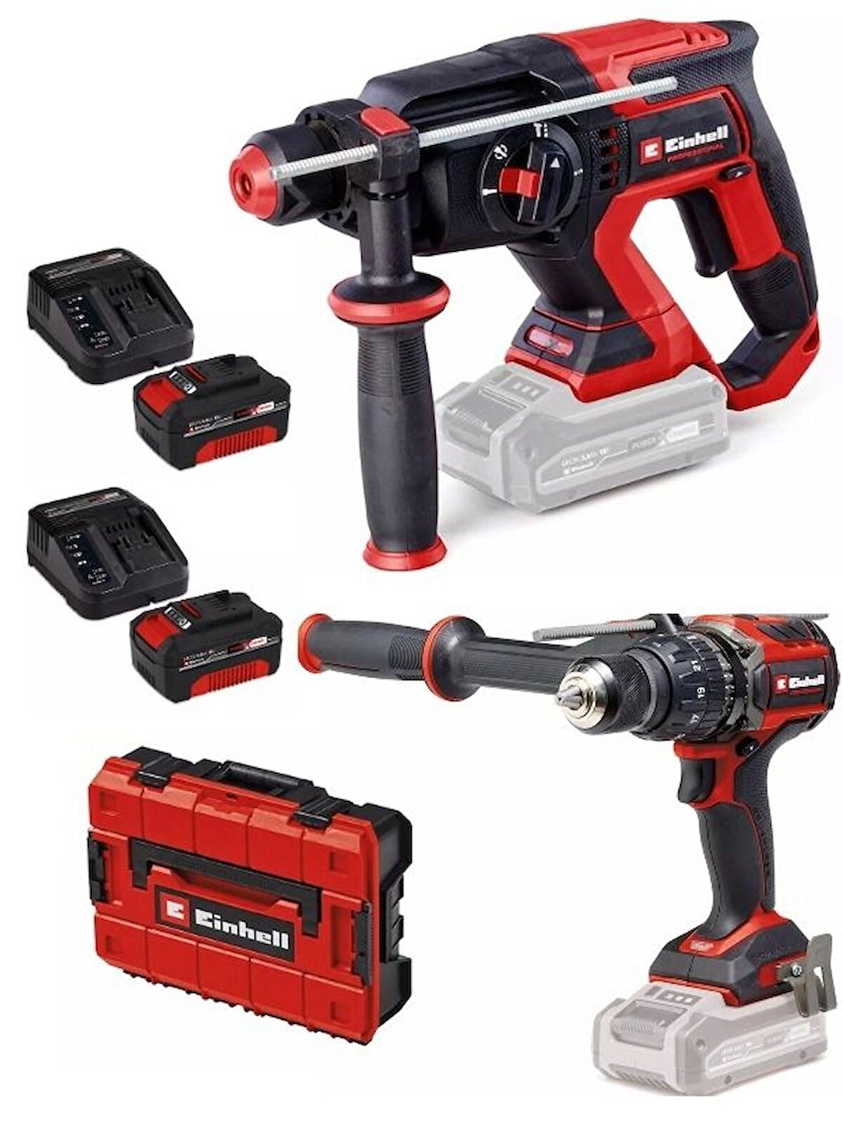 Einhell TP-HD 18/22 D li BL  Tp-cd 18/120 li-i bl Matkap 2x4.0ah Akülü Kömürsüz Set