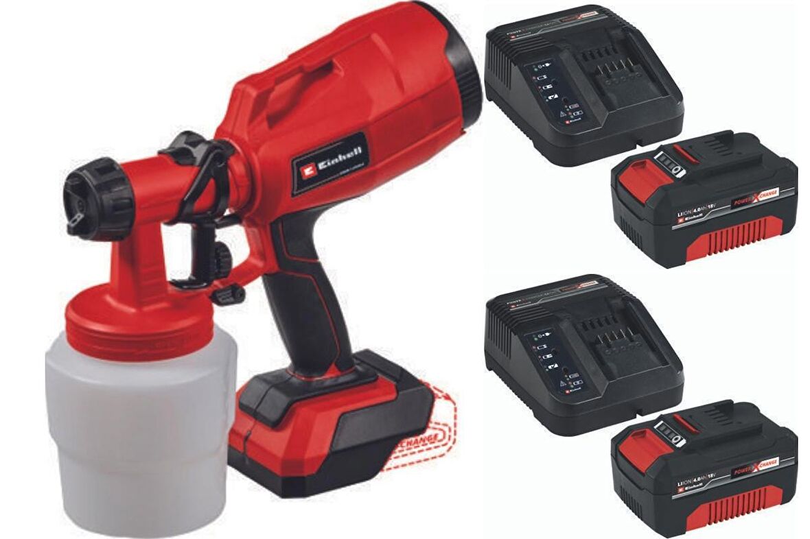 Einhell TC-SY 18/60 Li 2x4.0ah Akülü Sprey Boya Tabancası