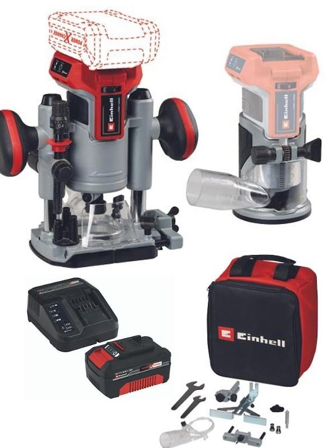 Einhell TP-RO 18 Set Li BL 1x4.0ah Akülü Kömürsüz Freze