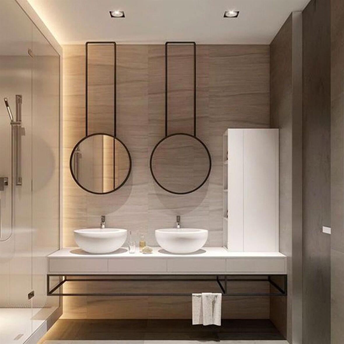 Deniz Metal Banyo Aynası