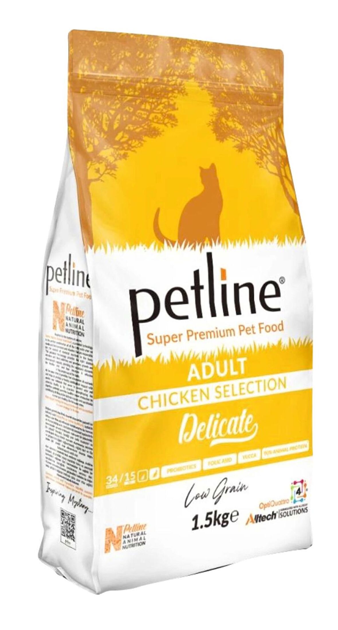 Petline Süper Premium Delicate - Tavuklu Yetişkin Kedi Maması 1,5kg