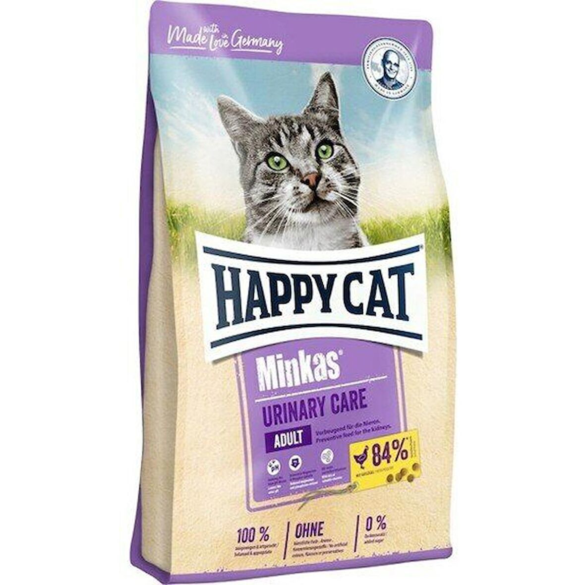 Happy Cat Minkas Urinary Care Tavuklu Yetişkin Kedi Maması 10 KG