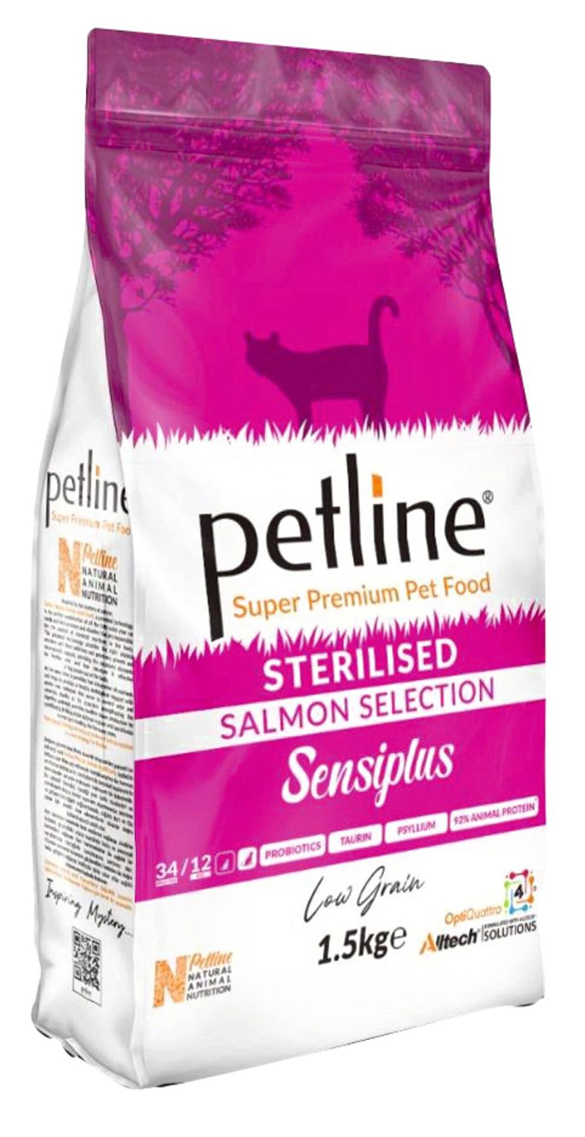 Petline Süper Premium Sensiplus - Somonlu Kısırlaştırılmış Yetişkin Kedi Maması 1,5kg