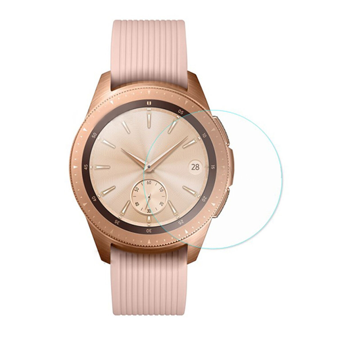 Samsung Galaxy Watch 42mm Temperli Cam Ekran Koruyucu