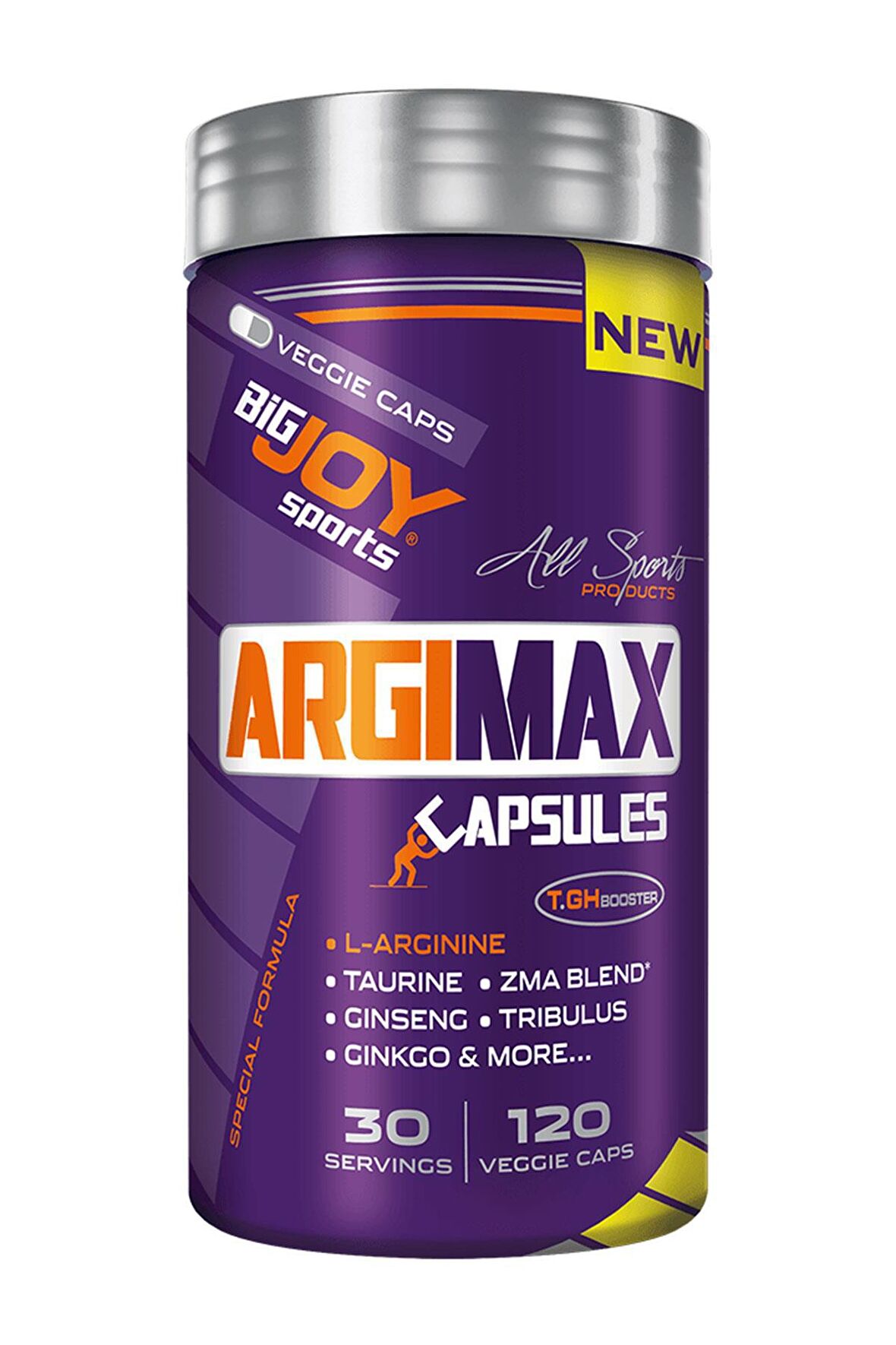 Bigjoy Sports Argimax 120 Kapsül 30 Porsiyon Arjinin Komplex