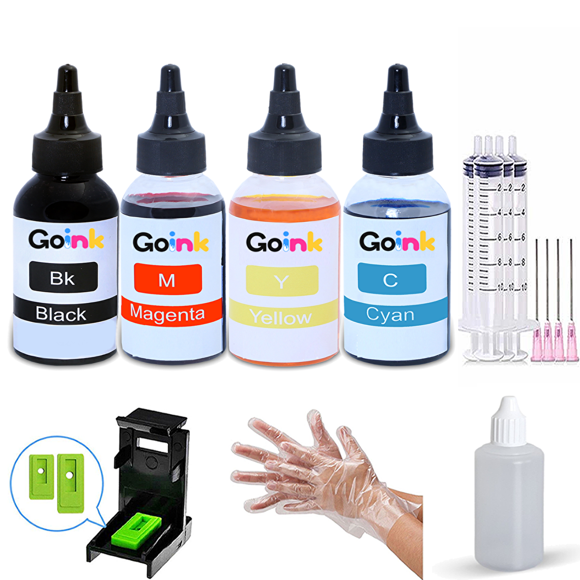 HP DeskJet 1200 Uyumlu Kartuş Dolum Seti