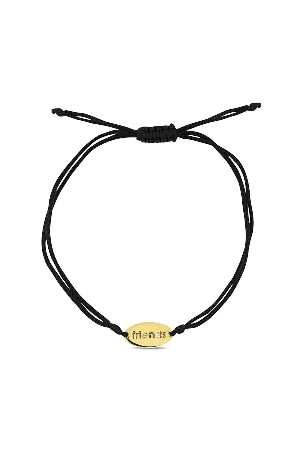 14 Ayar Altın Pırlantalı Friends Bileklik