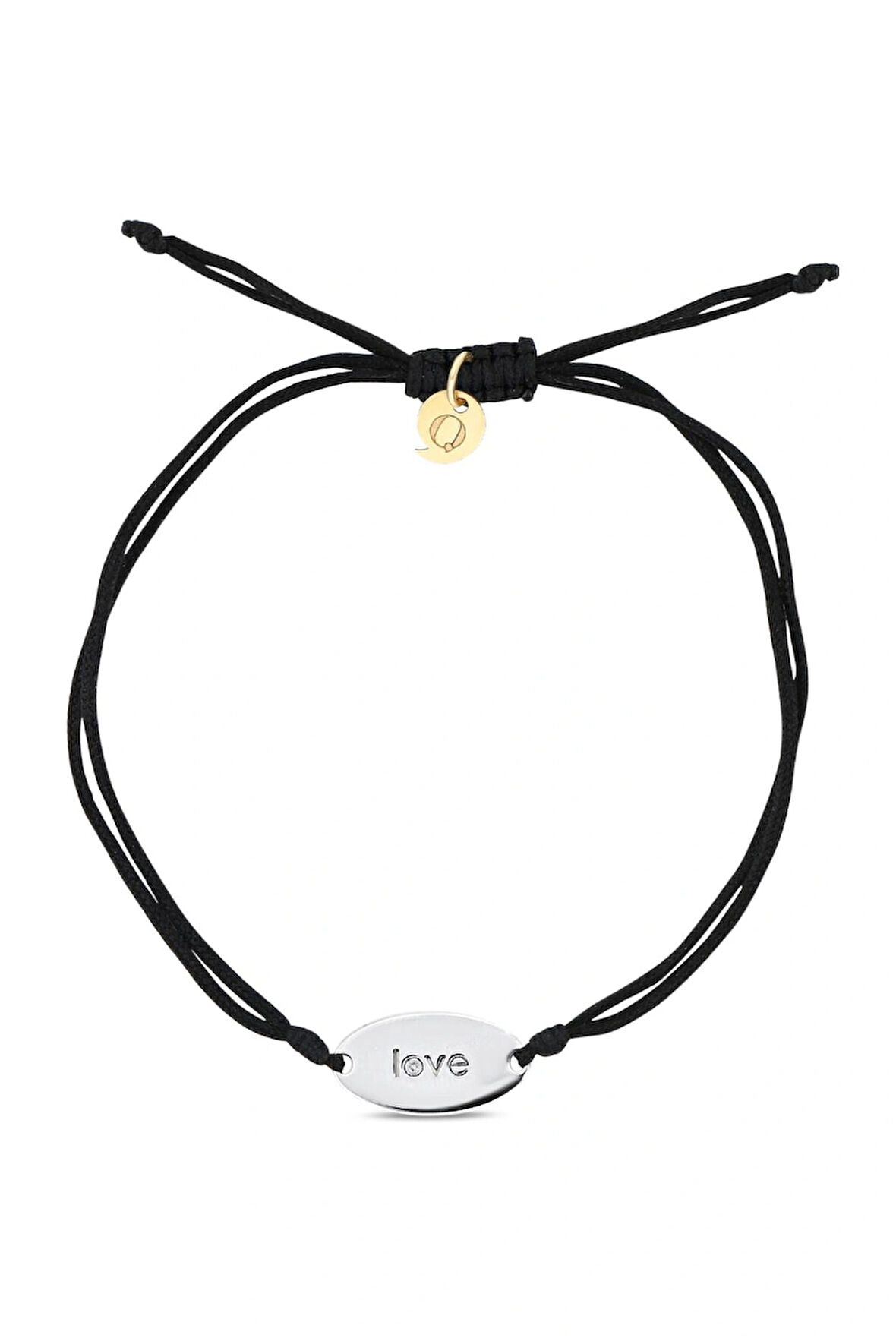 14 Ayar Altın Pırlantalı Love Bileklik