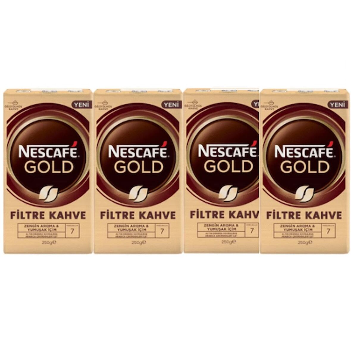 Nescafe Gold Filtre Kahve 250 Gr 4 Adet