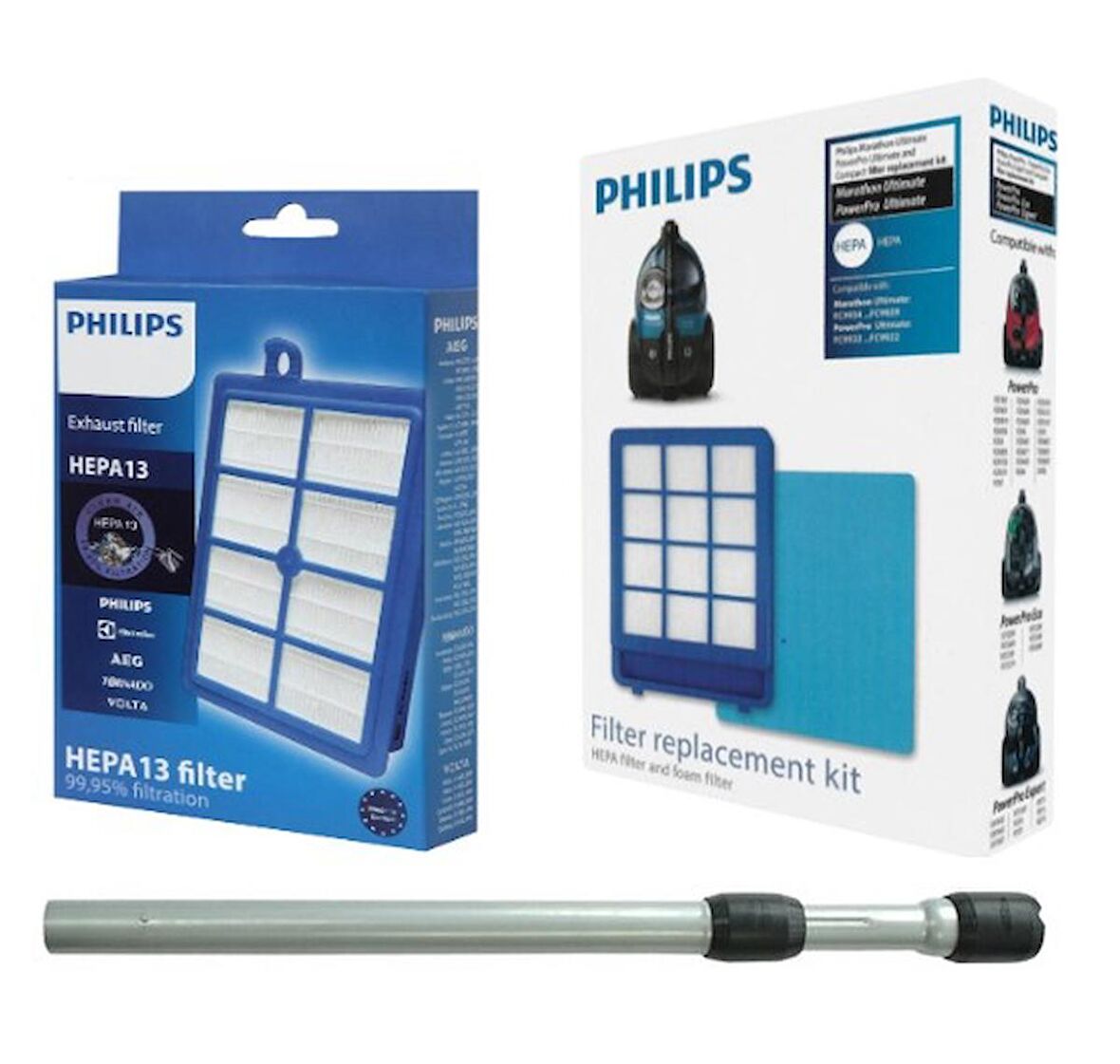  Philips FC9919/07 Marathon  ÇELİK BORU+FİLTRE SETİ Uyumlu