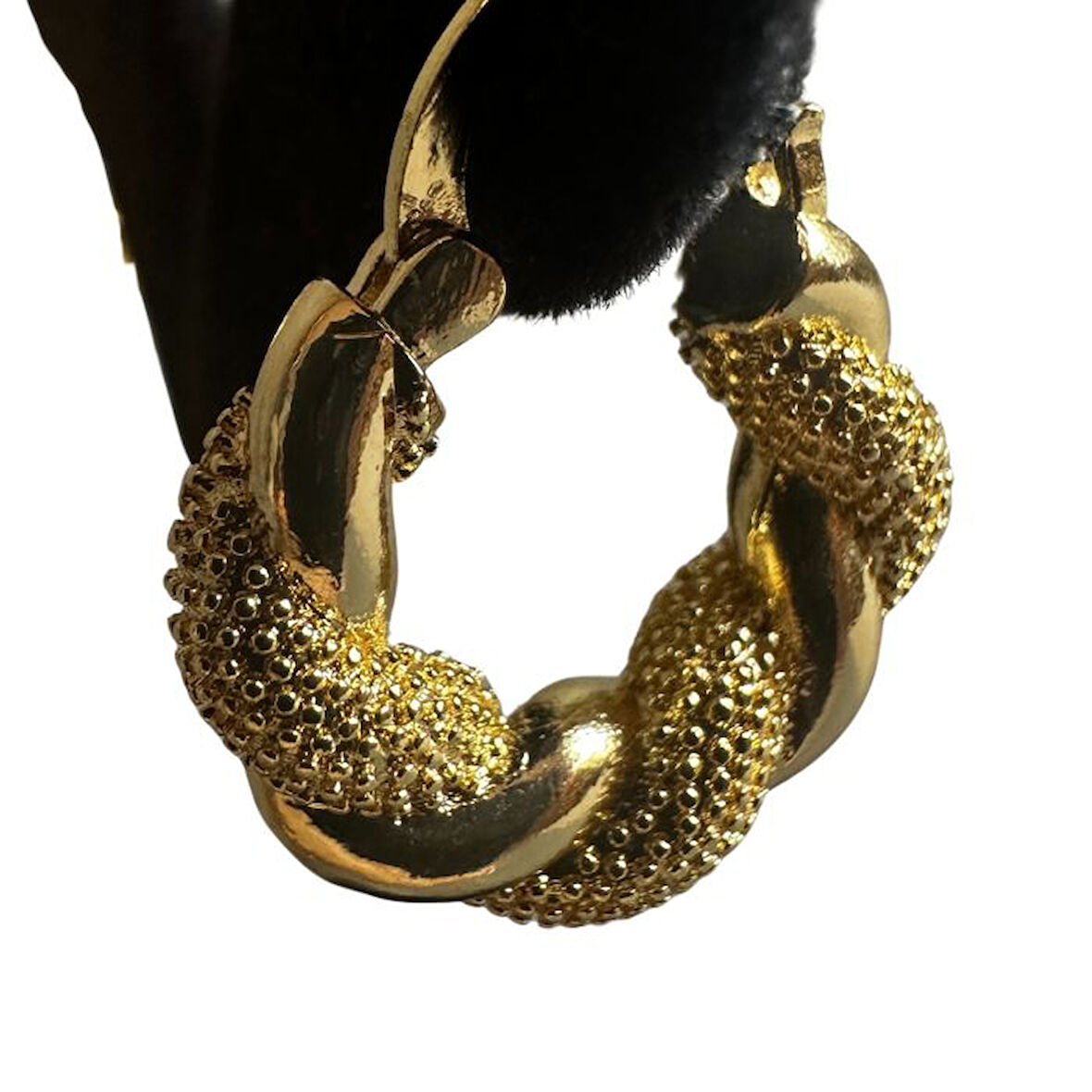 Uretti - İREM 3914 9522 Sarmal Model Çelik Halka Küpe