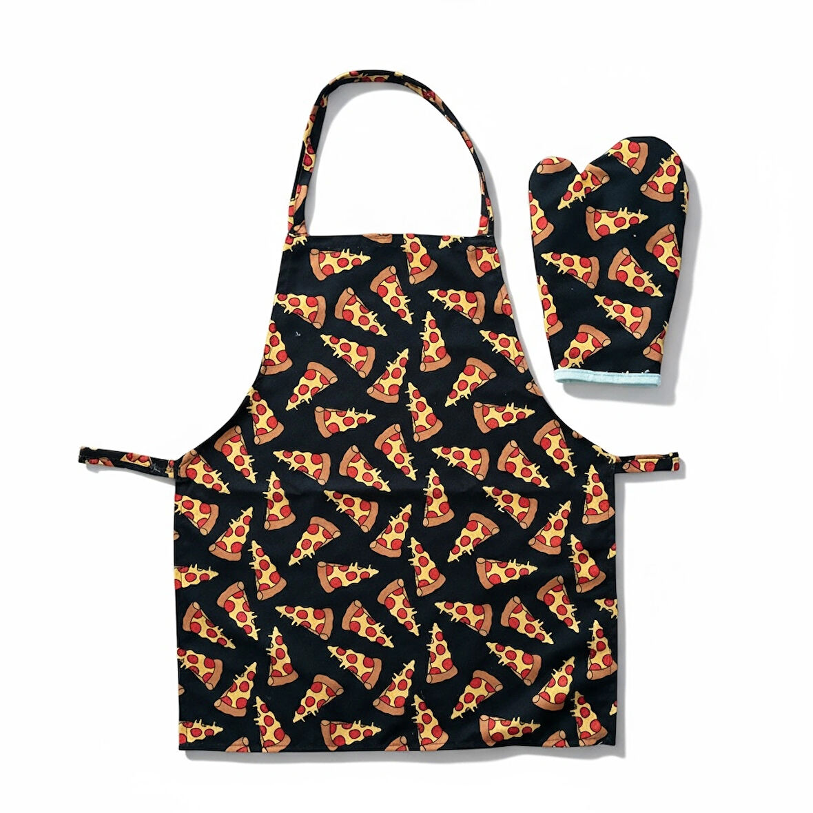 2'li set Pizza Mutfak önlüğü fırın eldiveni 