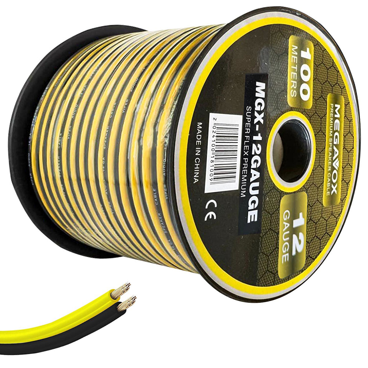 MEGAVOX MGX-12GAUGE Hoparlör Kablosu Silikon 12GA 100 Metre