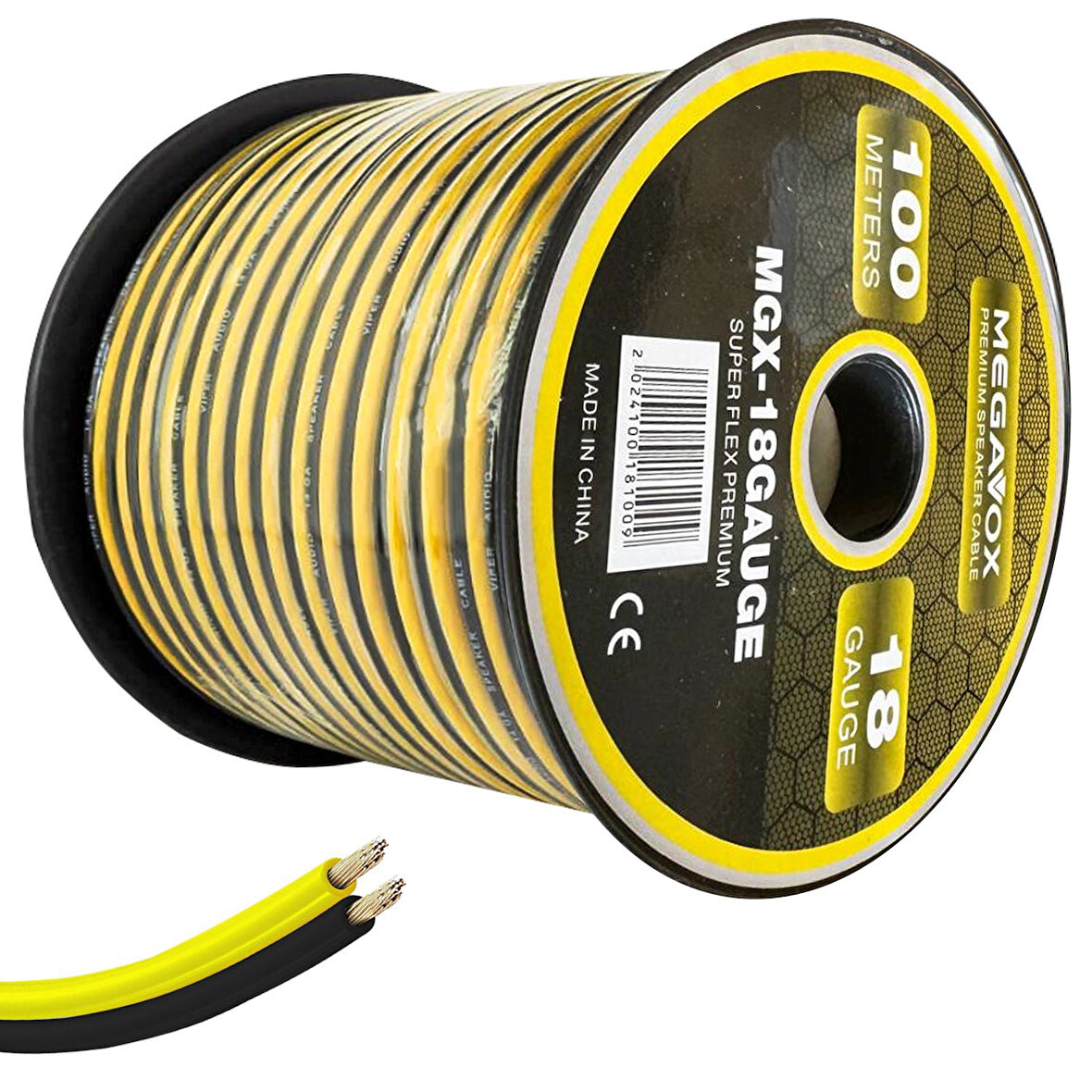 MEGAVOX MGX-18GAUGE Hoparlör Kablosu Silikon 18GA 100 Metre