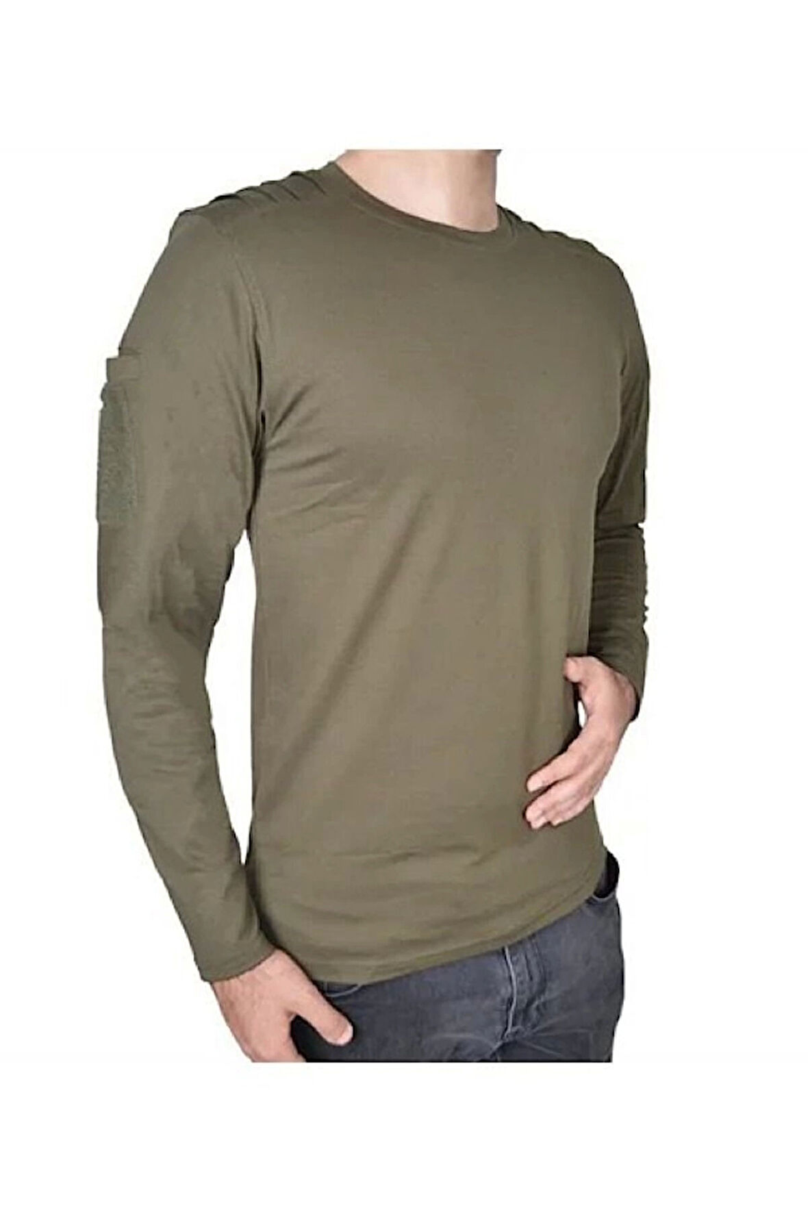 Dalga Desenli 2 Cepli Uzun Kollu Taktik T-Shirt