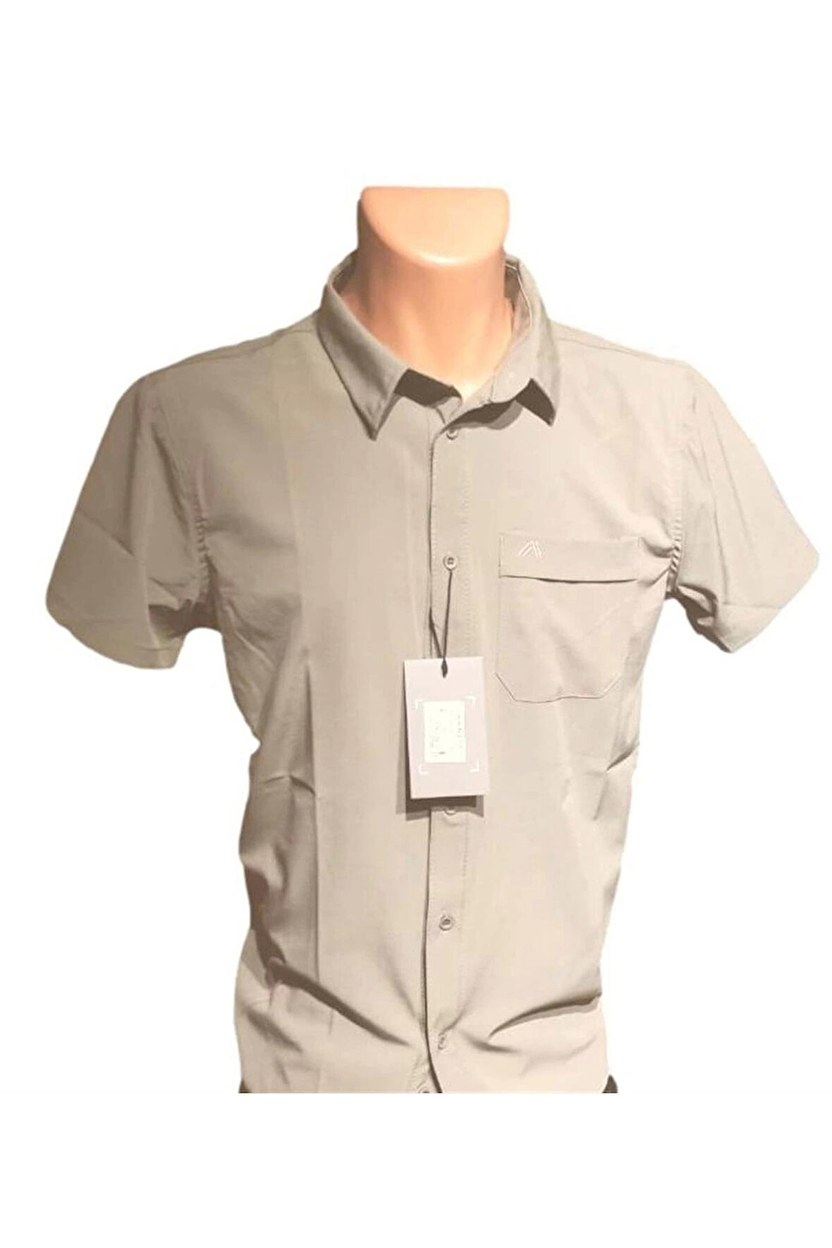 212 KISA KOLLU YAZLIK GÖMLEK - BEJ