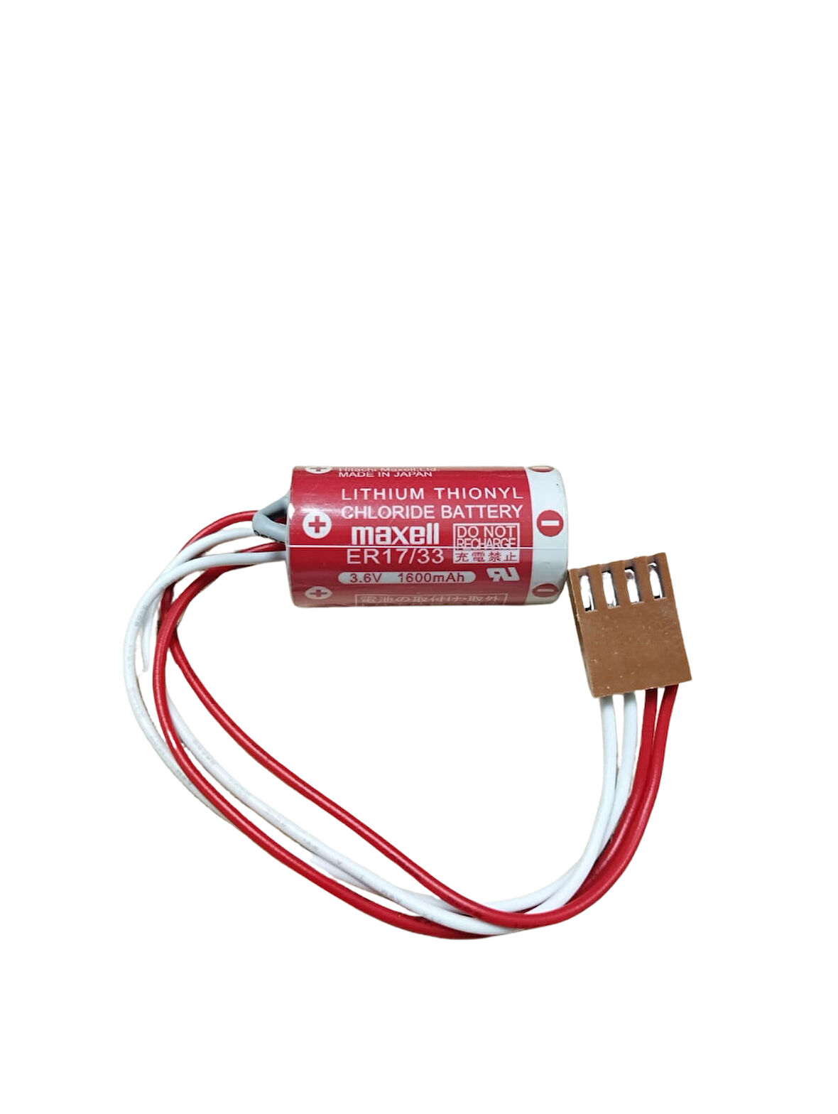 Maxell ER17/33 3.6V 2/3A 4 PIN Size Pil - Kahverengi Soket