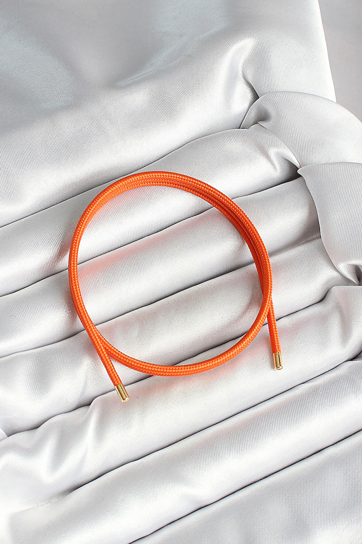 Mıknatıslı Turuncu Renk Sarmal Kadın Bileklik - TJ-BB6977