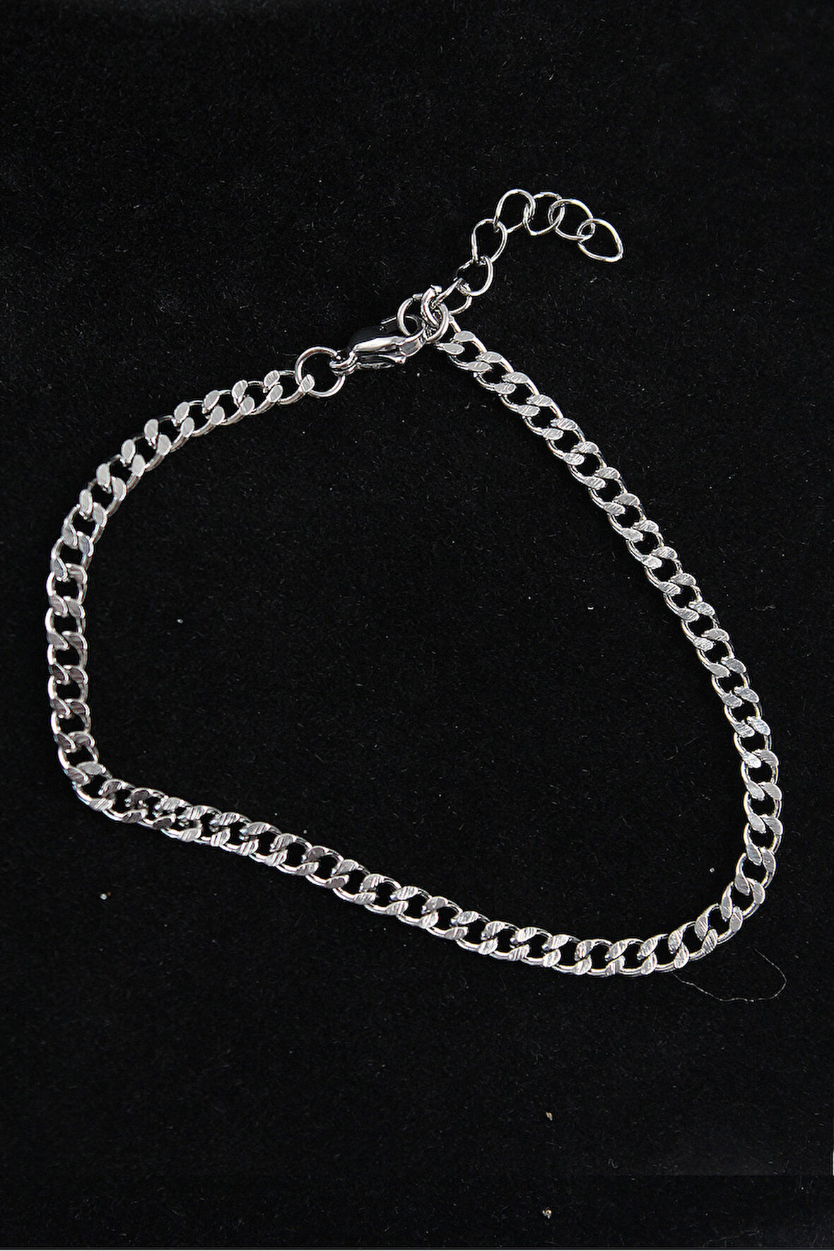 316L Çelik İnce Klasik Model Gümüş Renk Erkek Bileklik - TJ-EB3749