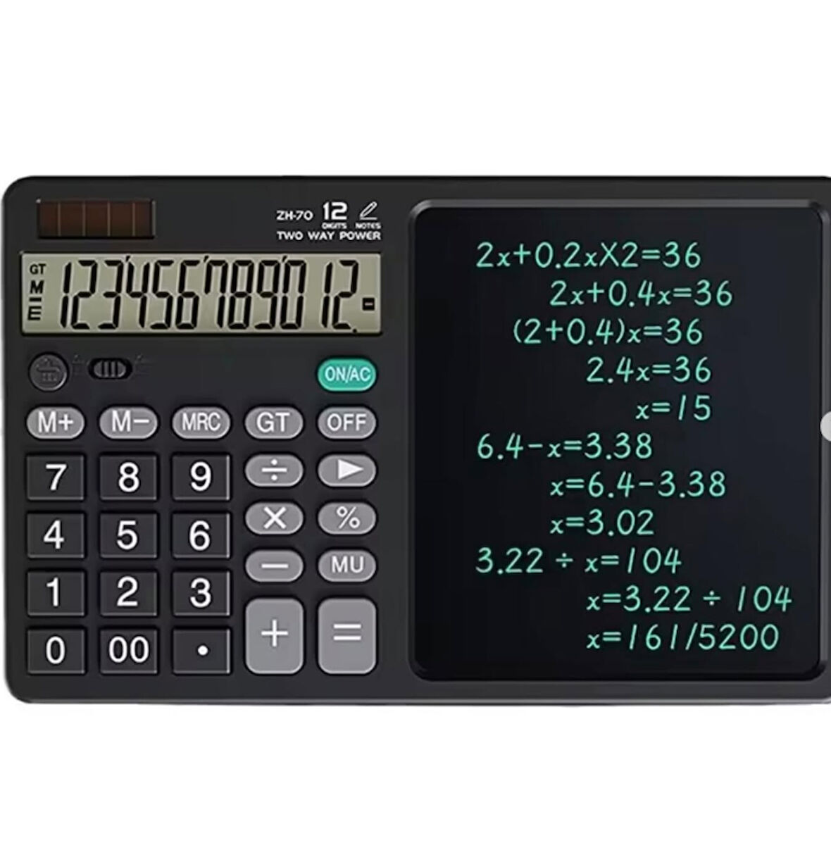 ZR900 Siyah Yazı Tahtalı Hesap Makinesi
