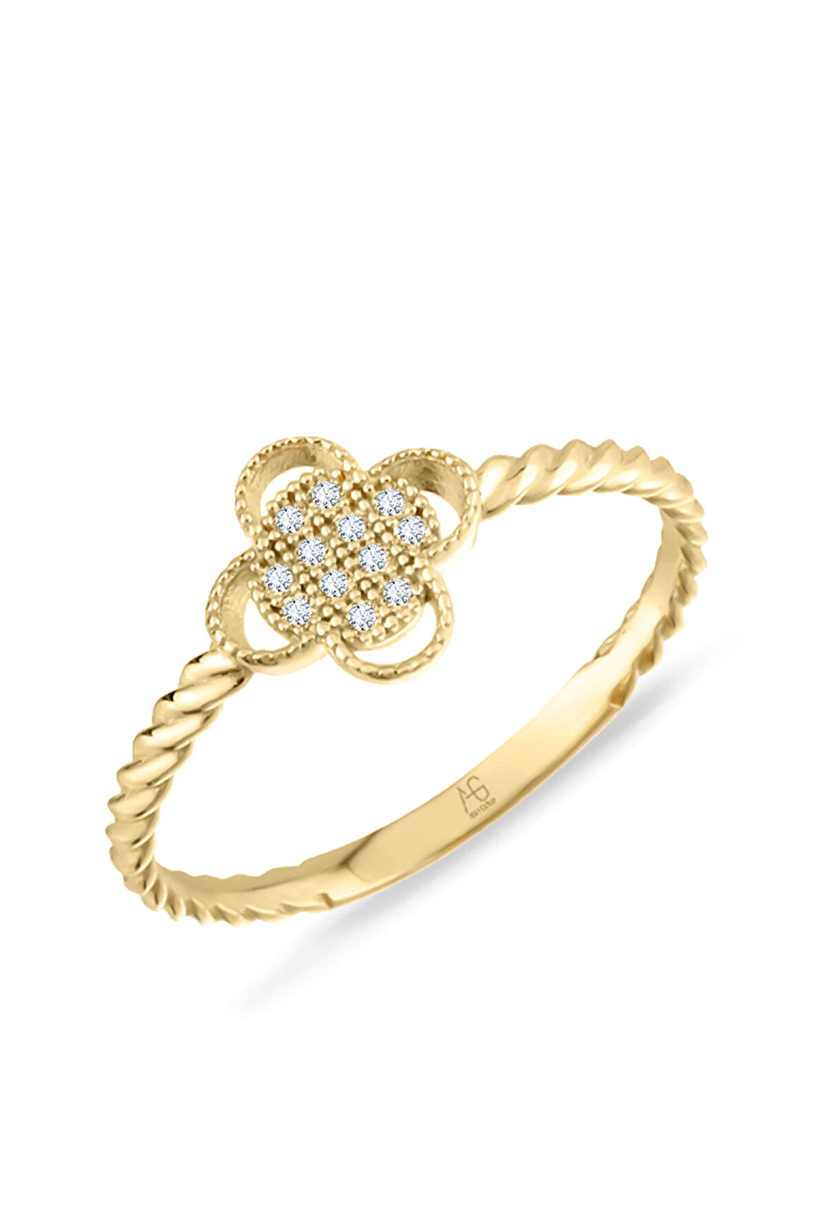 Altın Van Clef Burgu Kol Yüzük