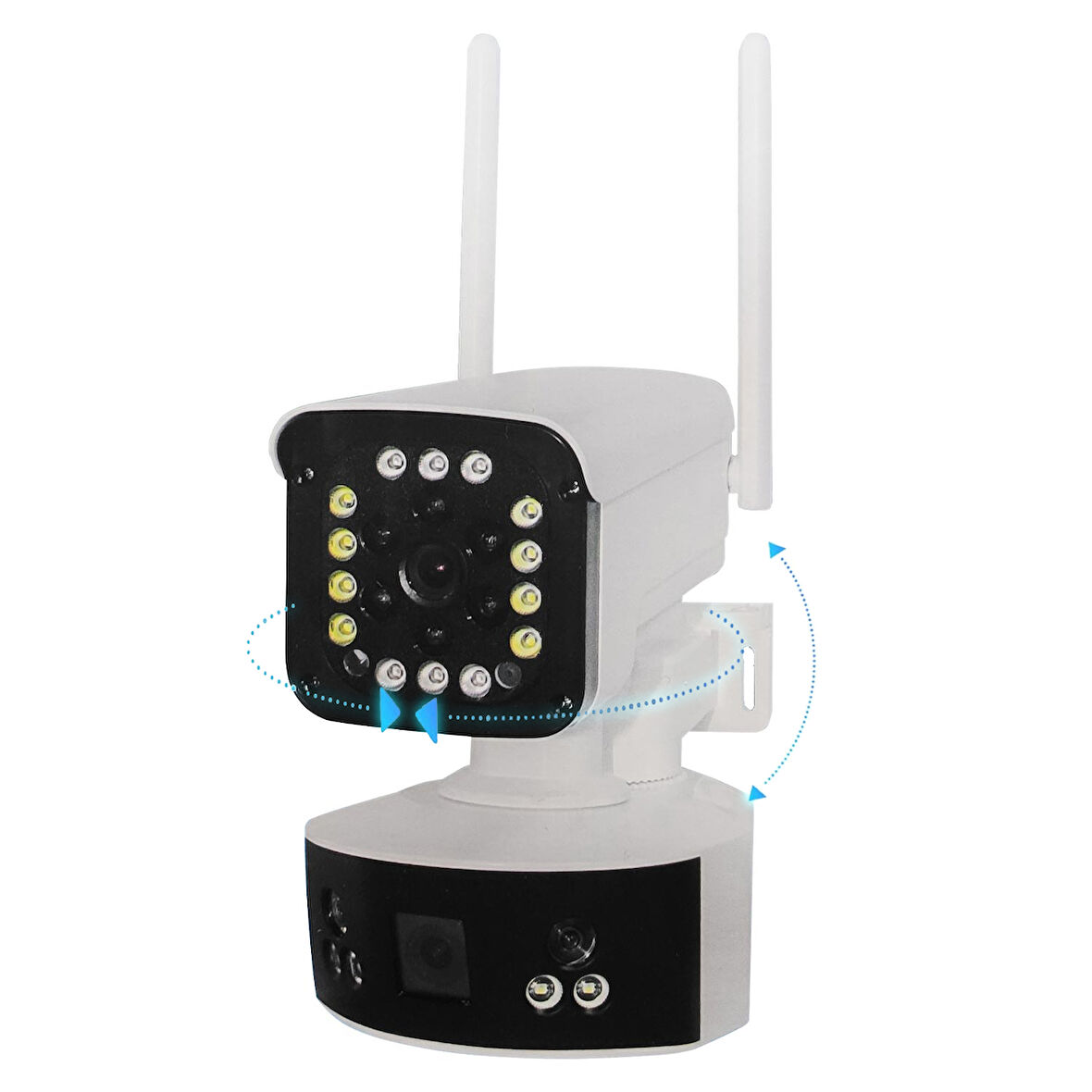 O-KAM-3032 Smart Akıllı Güvenlik Kamerası 3mp+3mp+3mp 3 Lens Alert Wi-Fi Ptz