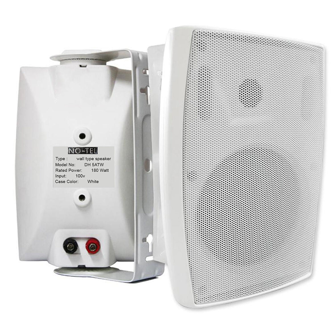 NO-TEL DH-5ATW Sütun Hoparlör 13cm 180 Watt Trafolu Beyaz 1 Adet