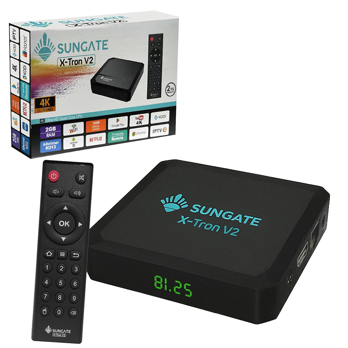 SUNGATE X-TRON V2 Android Tv Box 2+16GB