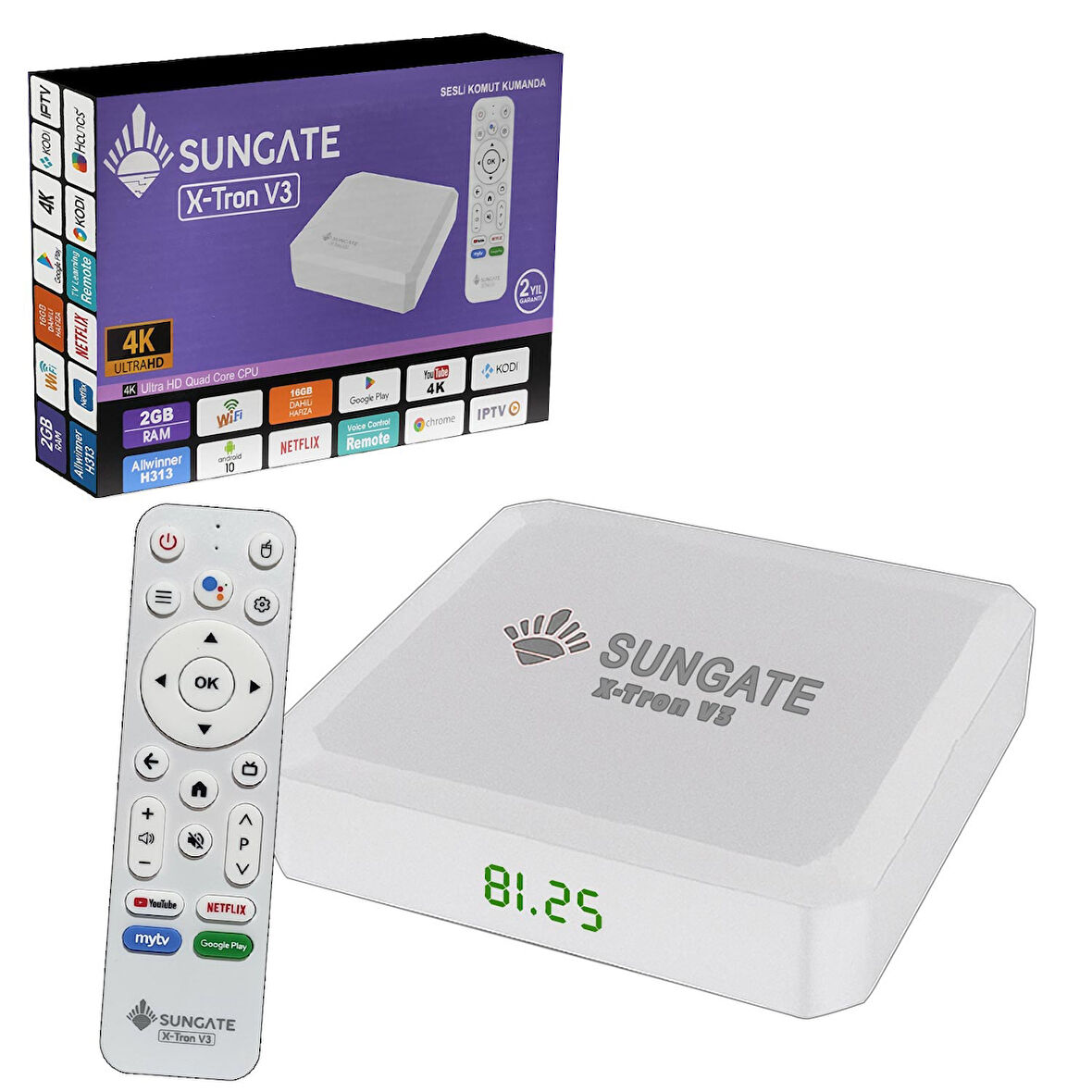 SUNGATE X-TRON V3 Android Tv Box 2+16GB