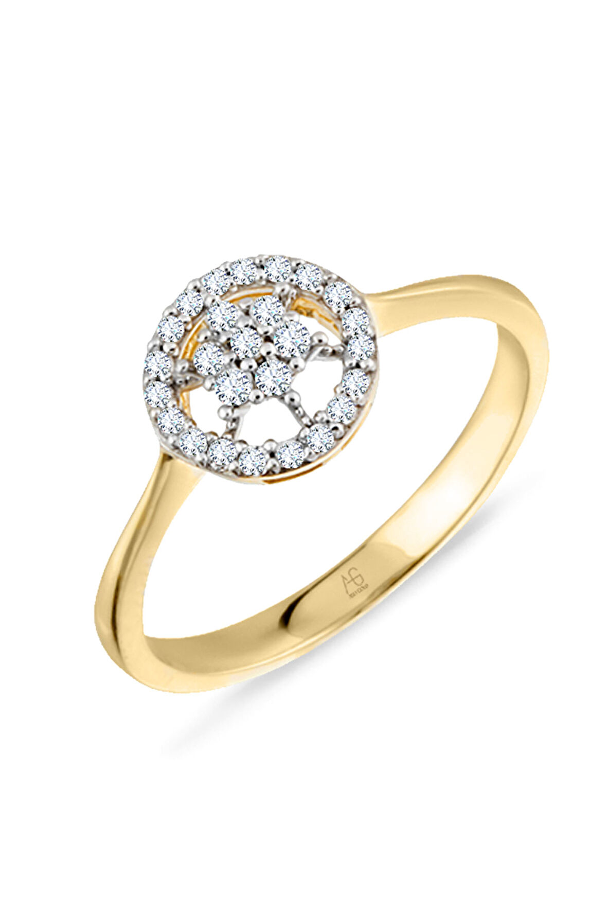 Altın 14 Ayar Çiçek Model Sade Yüzük