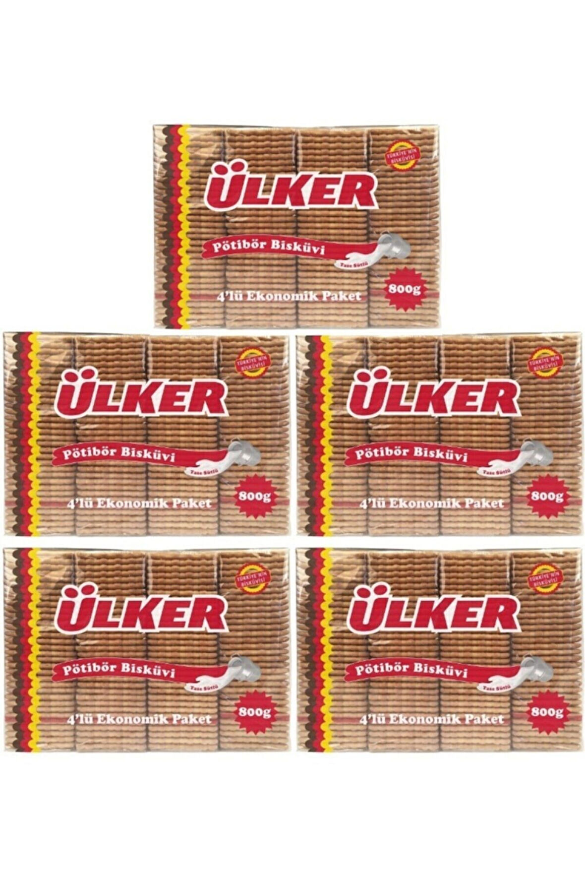 Ülker Pötibör Bisküvi 800 Gr x 5 Adet