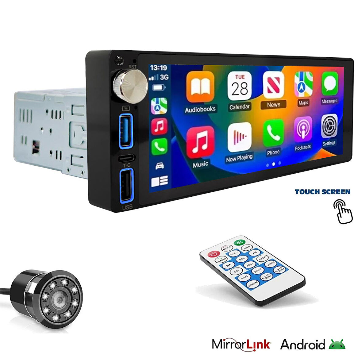 MEGAVOX MGX-MP686 Teyp 6.9 İnç Carplay