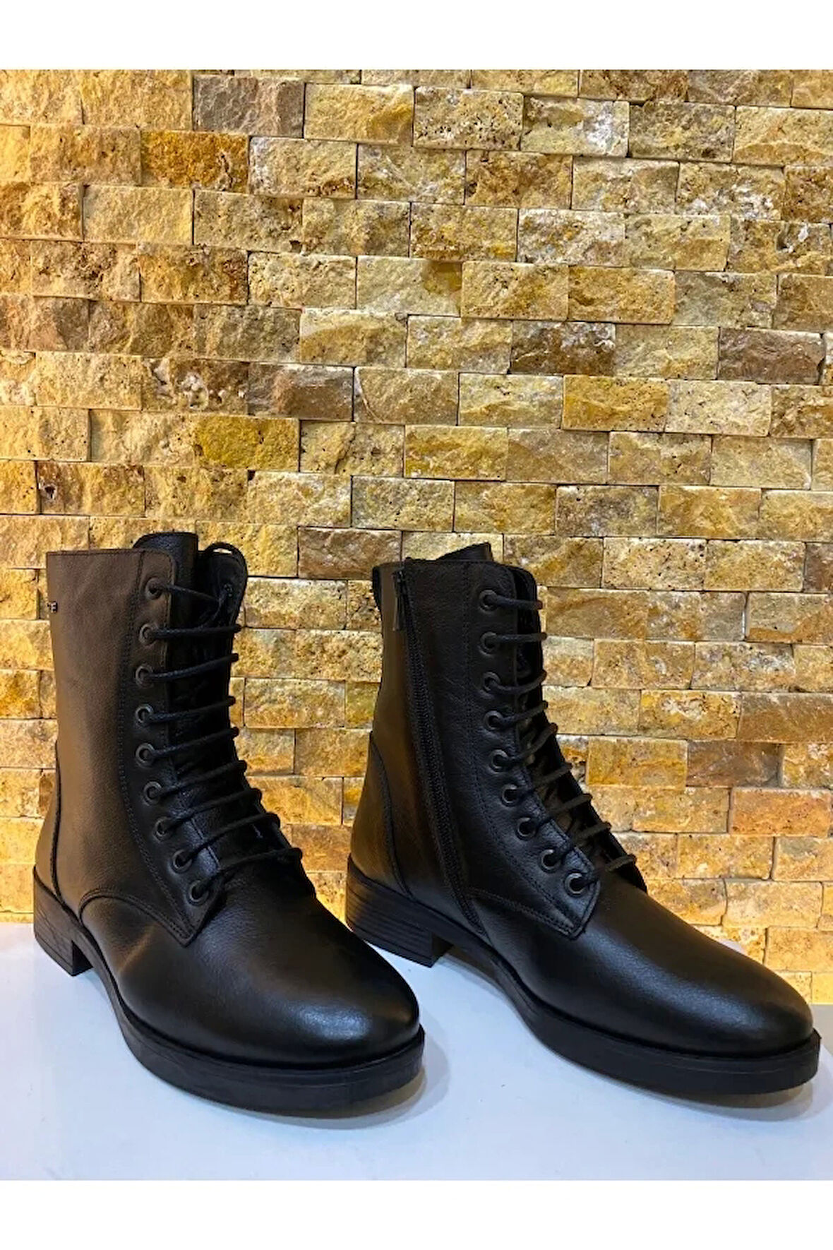 CASTLE BLACK CB-21890-1 KADIN DERİ BOT