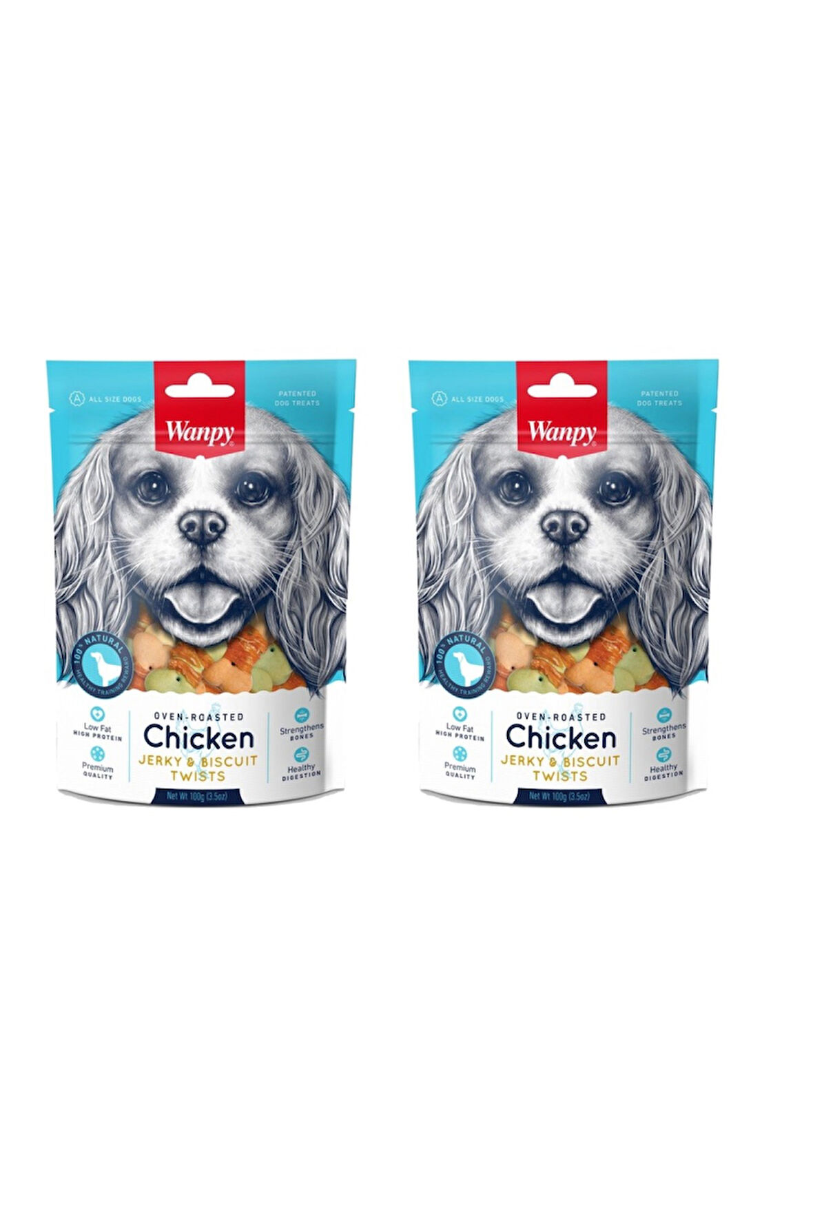 Wanpy Üzeri Tavuk Sargılı Bisküvi Köpek Ödülü 100 Gr. X 2 Adet