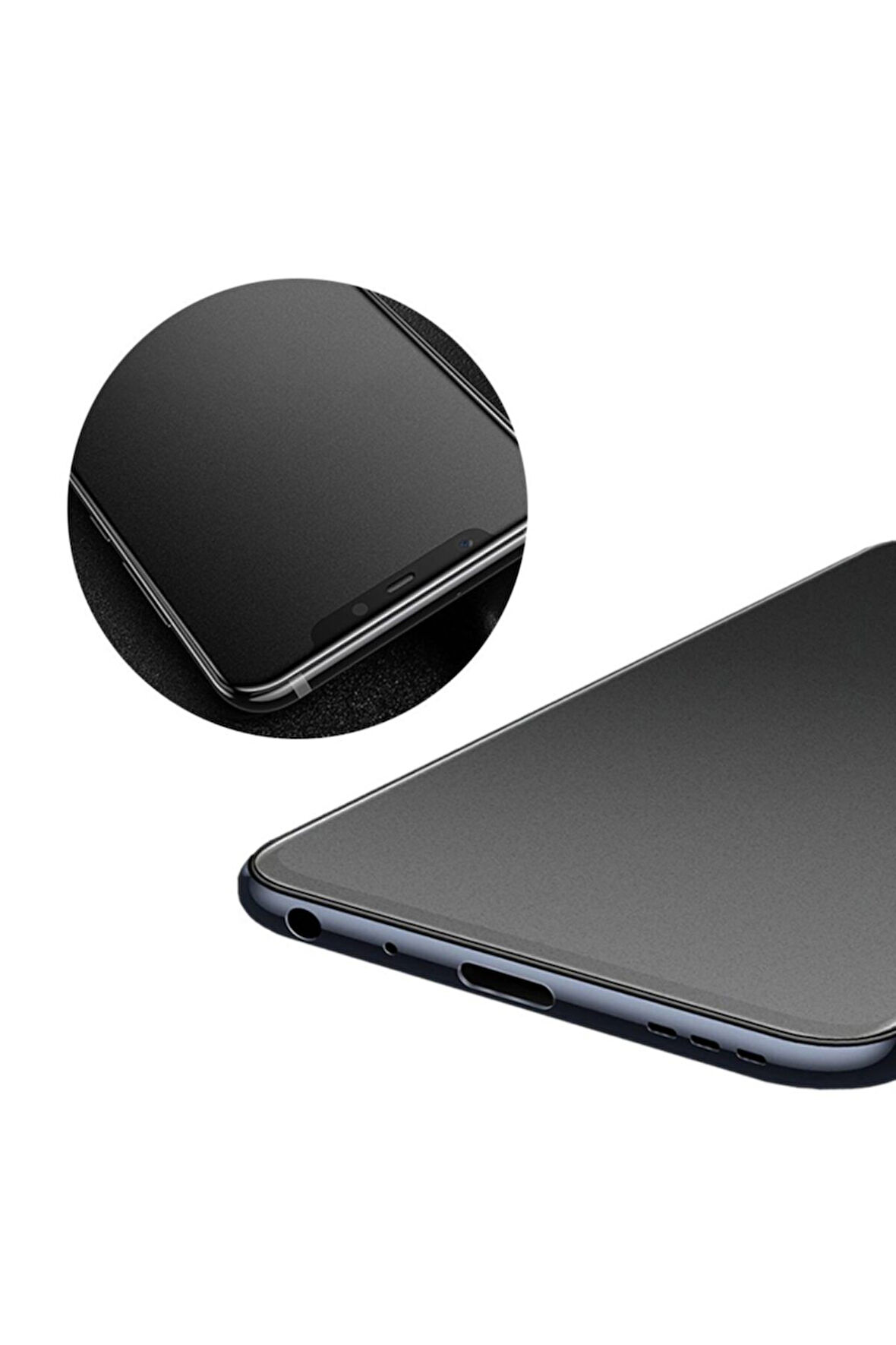 Xiamio Note 9 Pro / Note 9s Siyah Ekran Koruyucu Mat ( Ceramic )