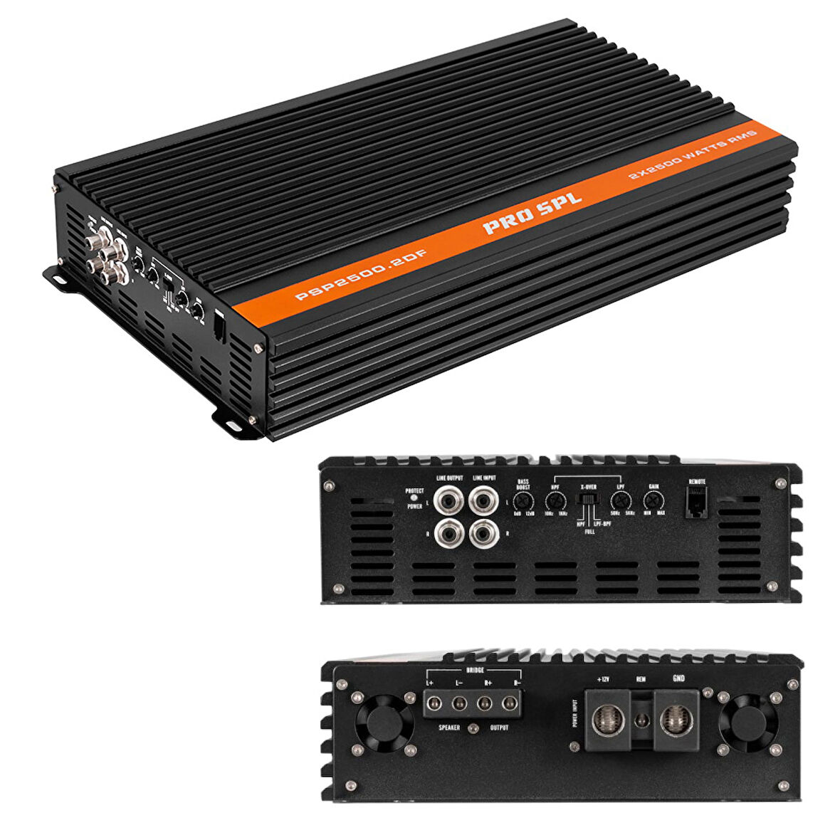 GAS PSP2500.2DF Oto Anfi Stereo 2X1500W 2 Kanal
