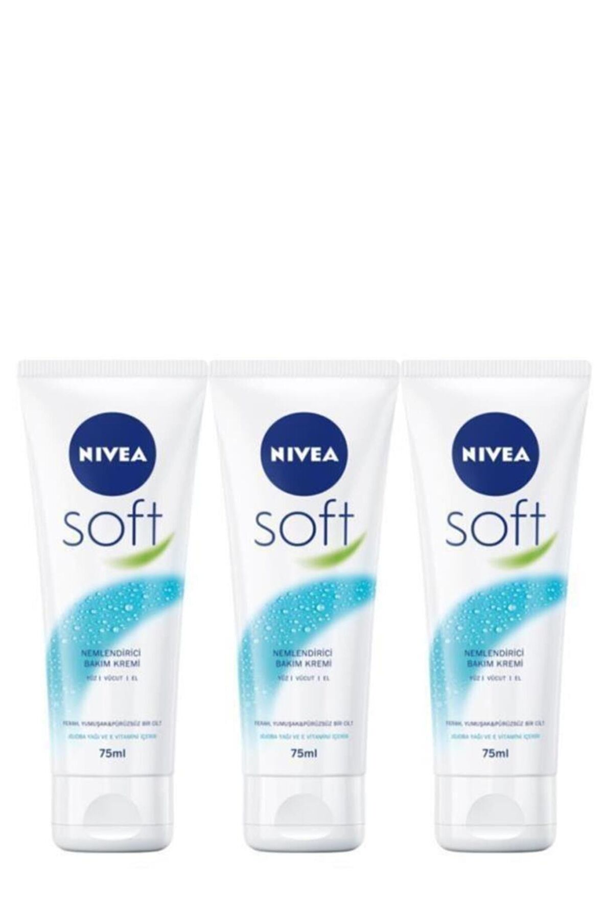 Nivea Soft Nemlendirici Bakım Kremi 75 ml X3 Adet