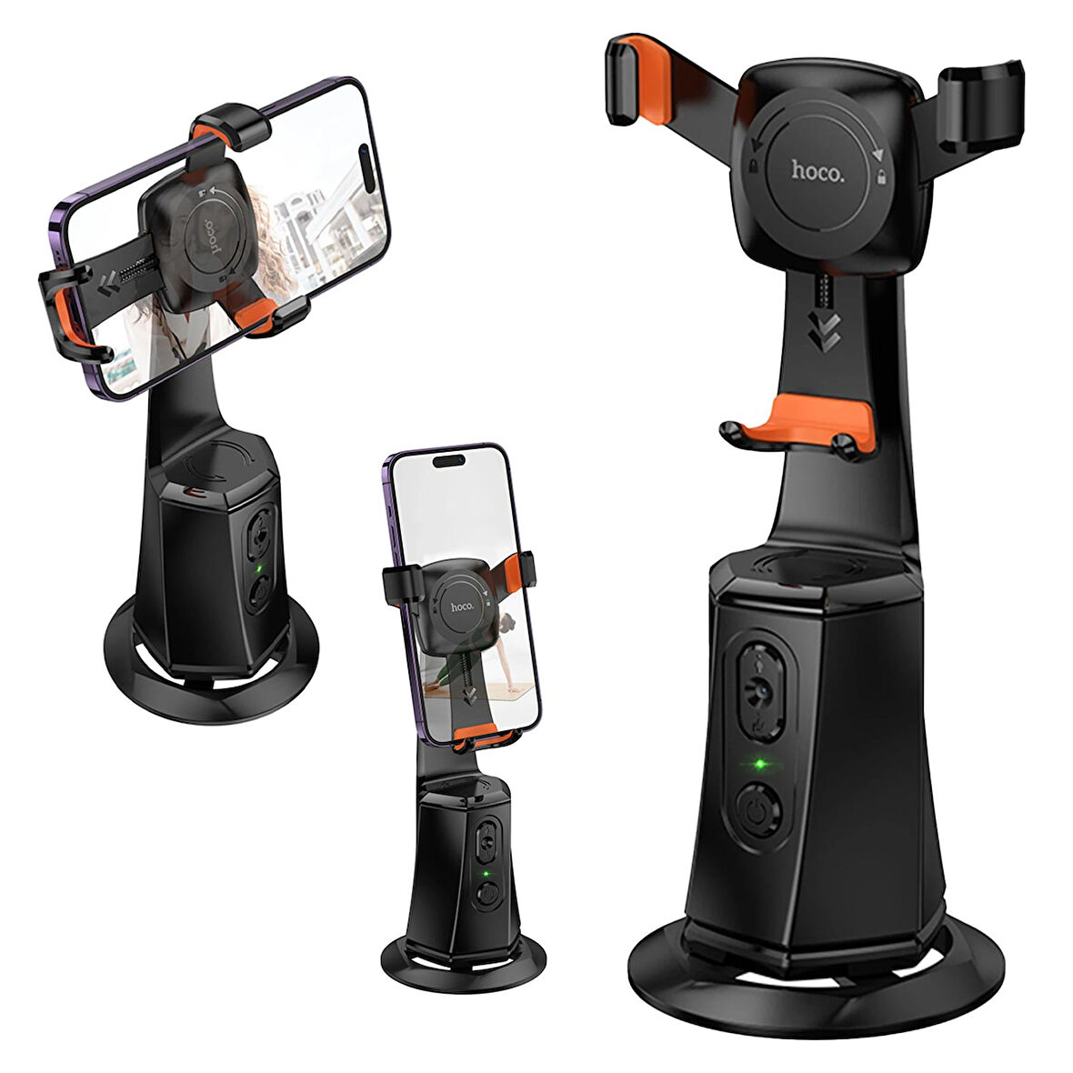 HOCO K26 Otomatik Yüz Takipli Tripodlu Akıllı Selfie Gimbal