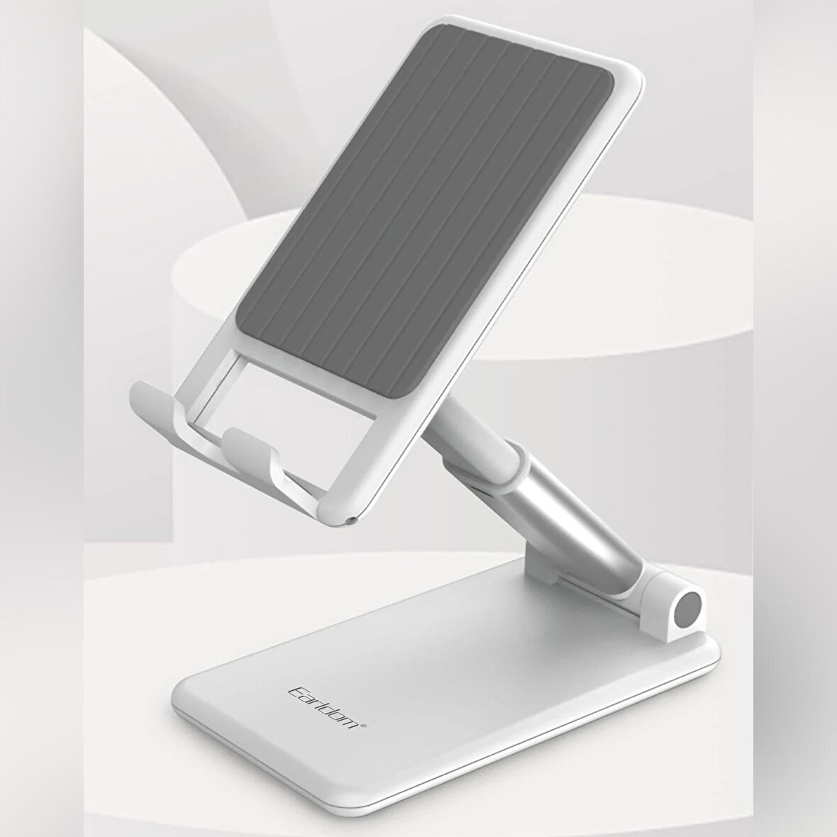 Earldom EH101 Katlanabilir Masaüstü Telefon Tablet Tutucu Beyaz