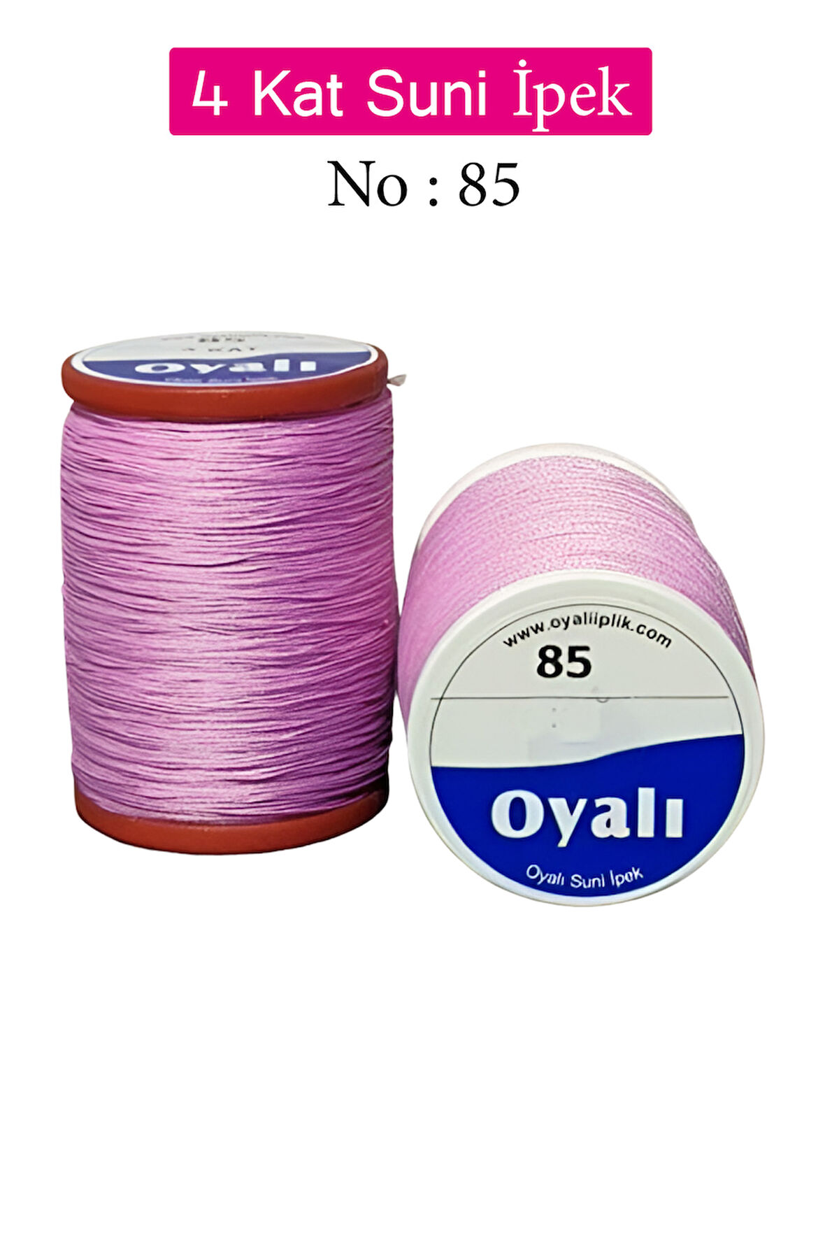 Oyalı 4 Kat Suni İpek İplik İğne Oyası Boncuk İpi Tığ Oyası No:85