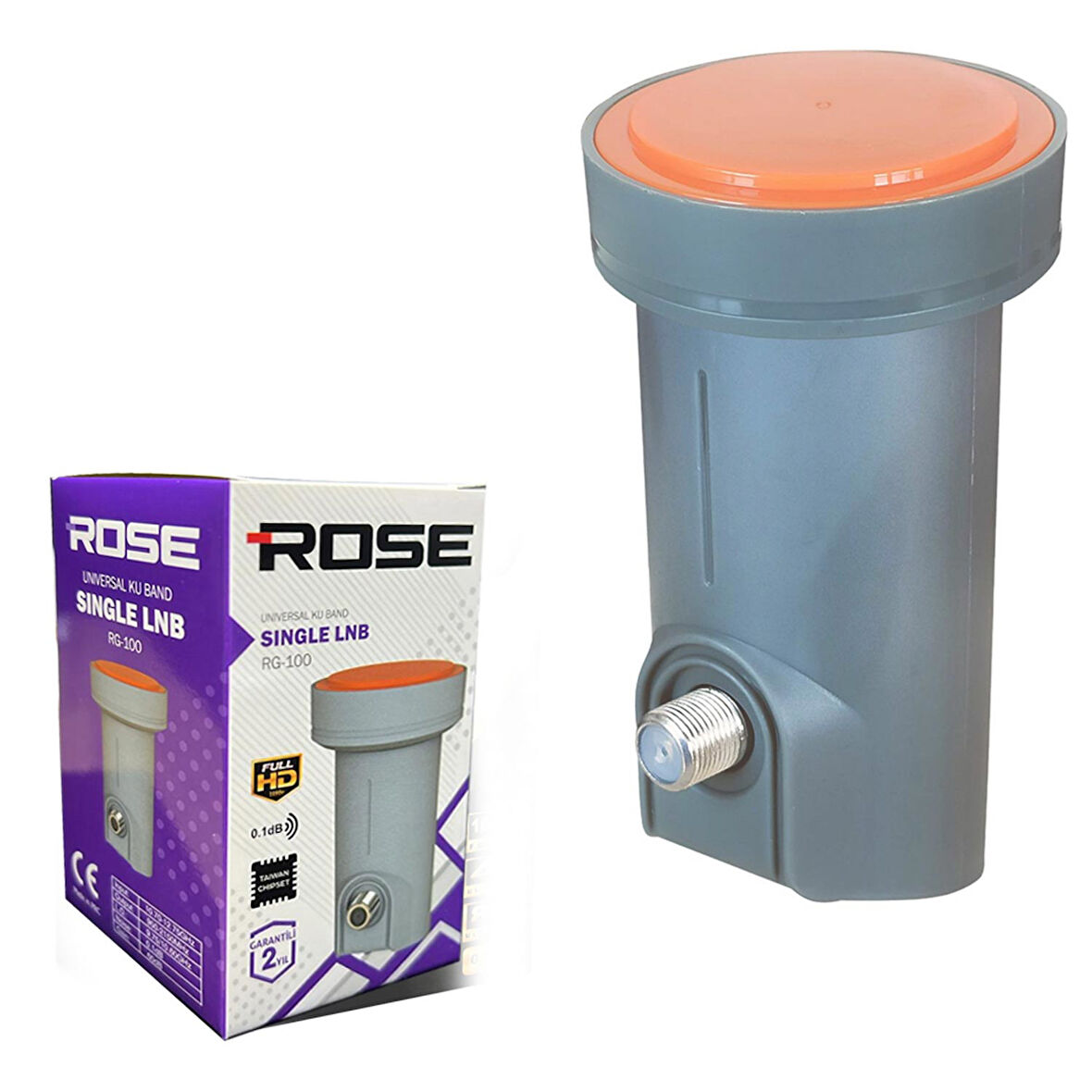 ROSE RG-100 Tekli Lnb (Single) 0.1Db Full HD