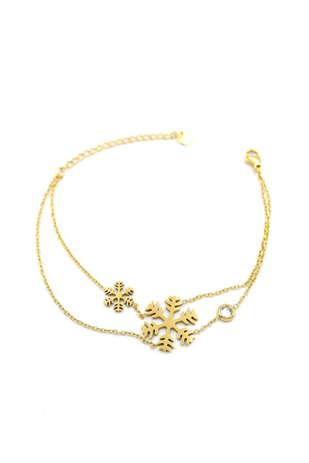 Kar Tanesi  Bileklik - Altın