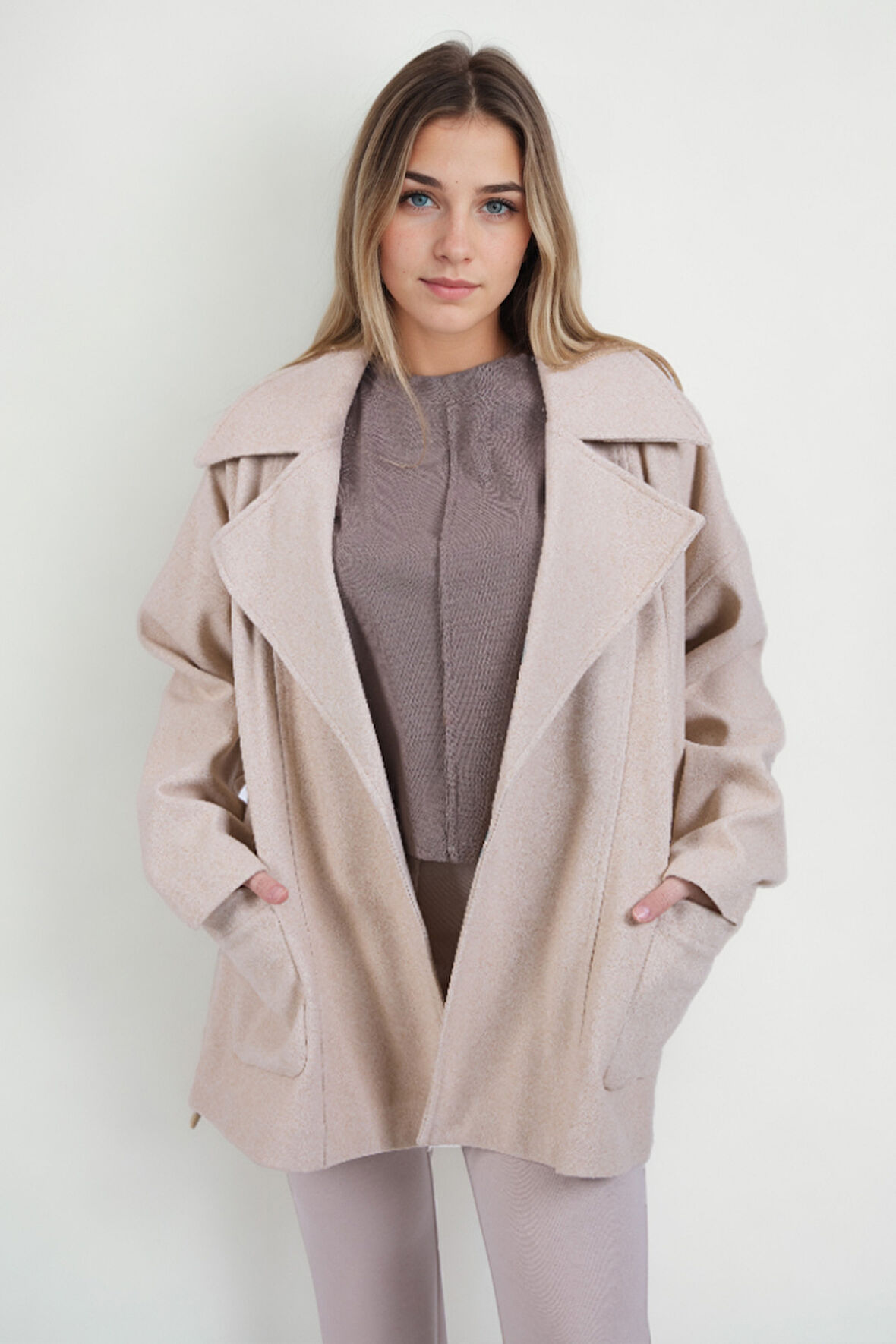 Büyük Cepli Kaşe Ceket