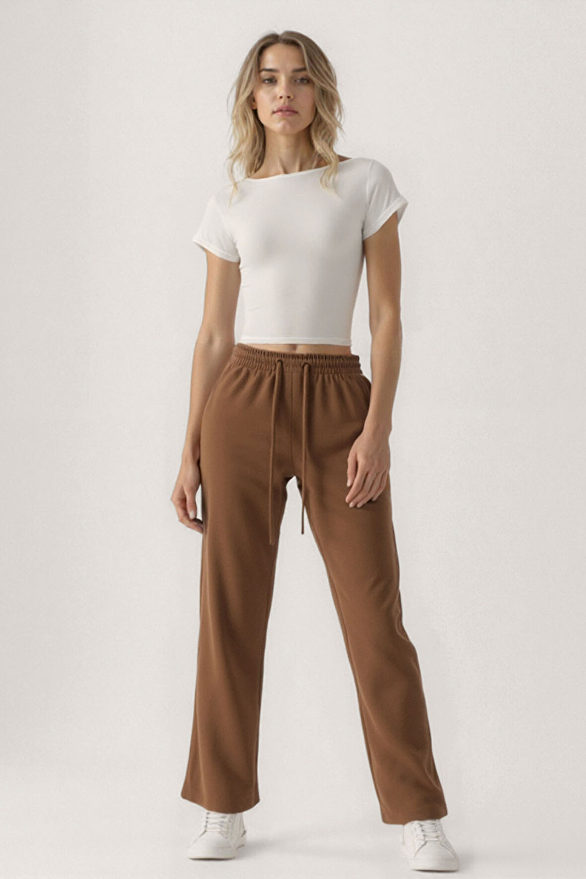 Beli Lastikli Modal Kumaş Pantolon