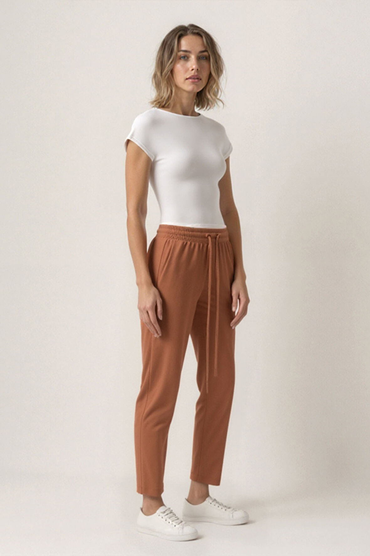 Beli Lastikli Modal Kumaş Pantolon