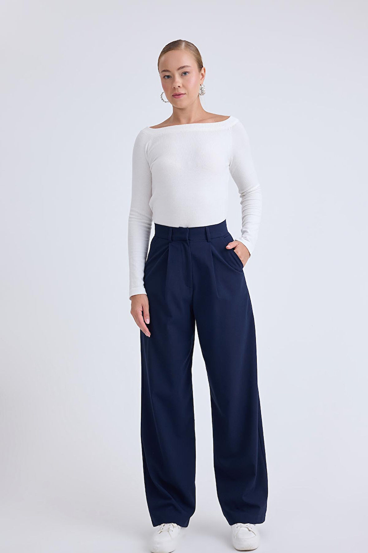 Yüksek Bel Geniş Paça Palazzo Pantolon