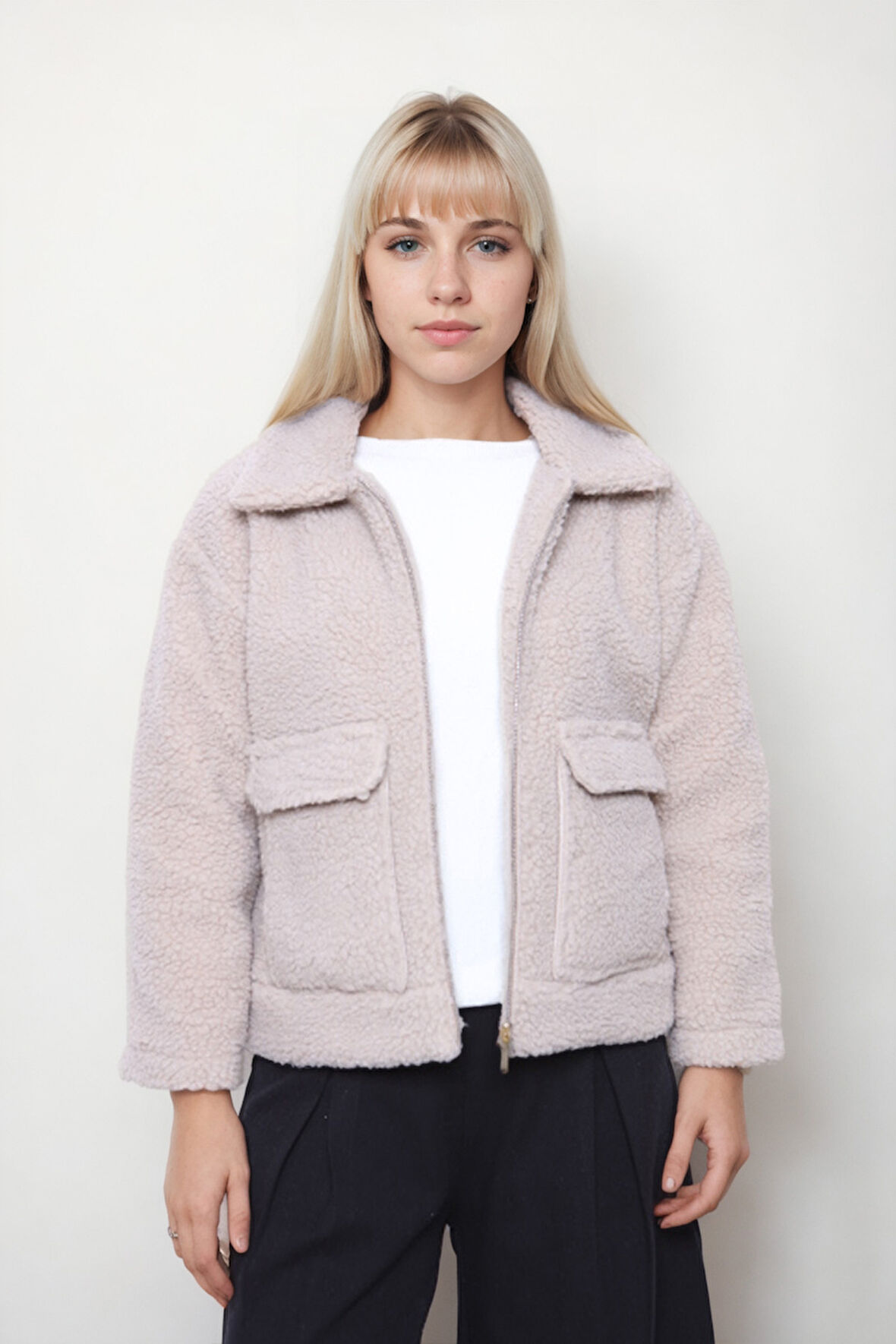 Kapak Cepli Teddy Ceket