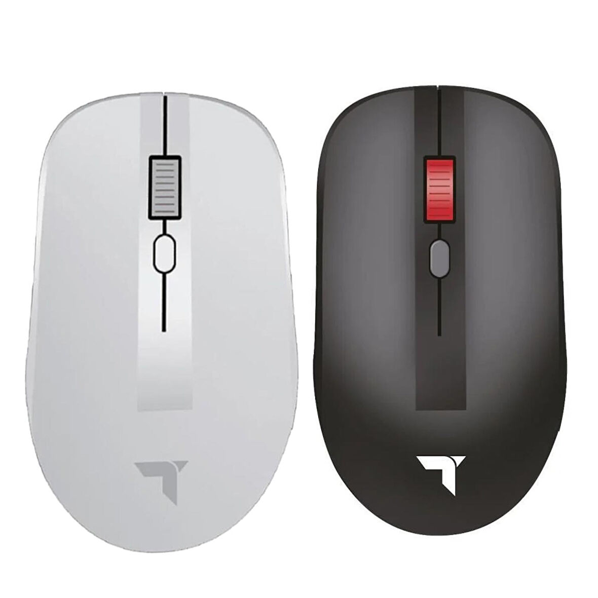 TORİMA TM-18 Çift Modlu Sessiz Kablosuz Mouse 2.4Ghz 1200 Dpi Siyah-Beyaz